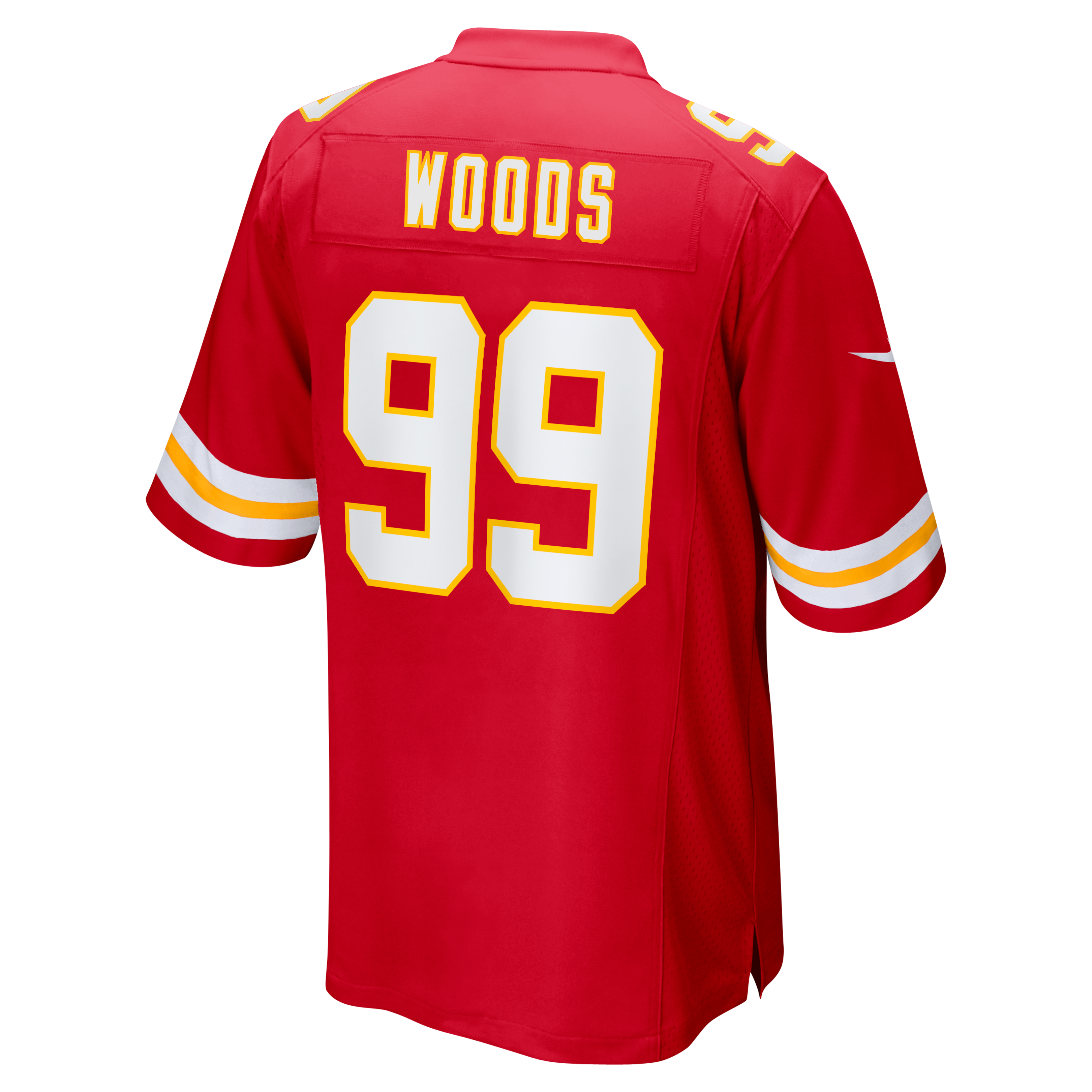 Round Pick No Kansas City Chiefs Game Jersey Red NFL Football Fan Wear Round Pick No