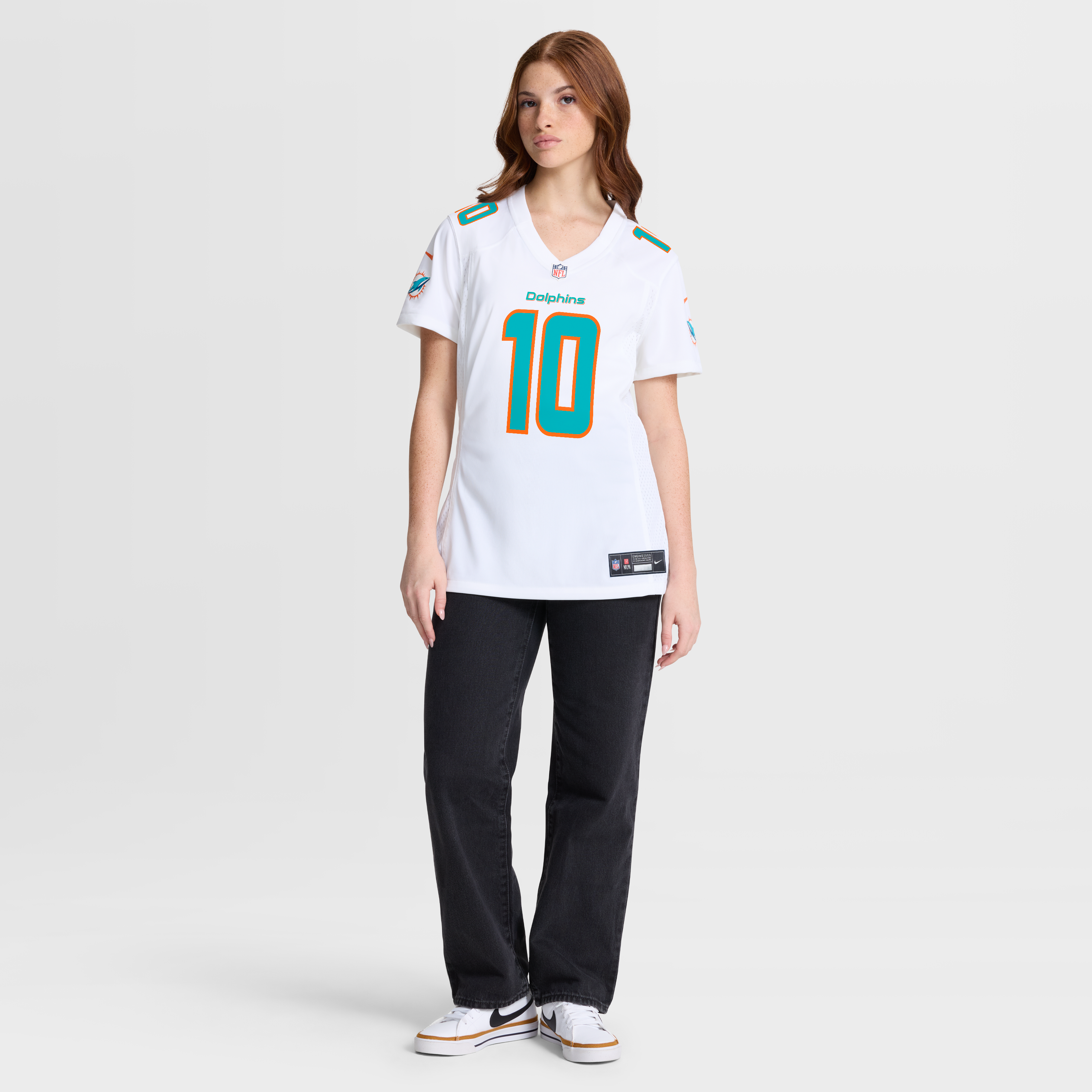 Jacob Rodriguez Miami Dolphins Game Jersey White NFL Football Fan Wear