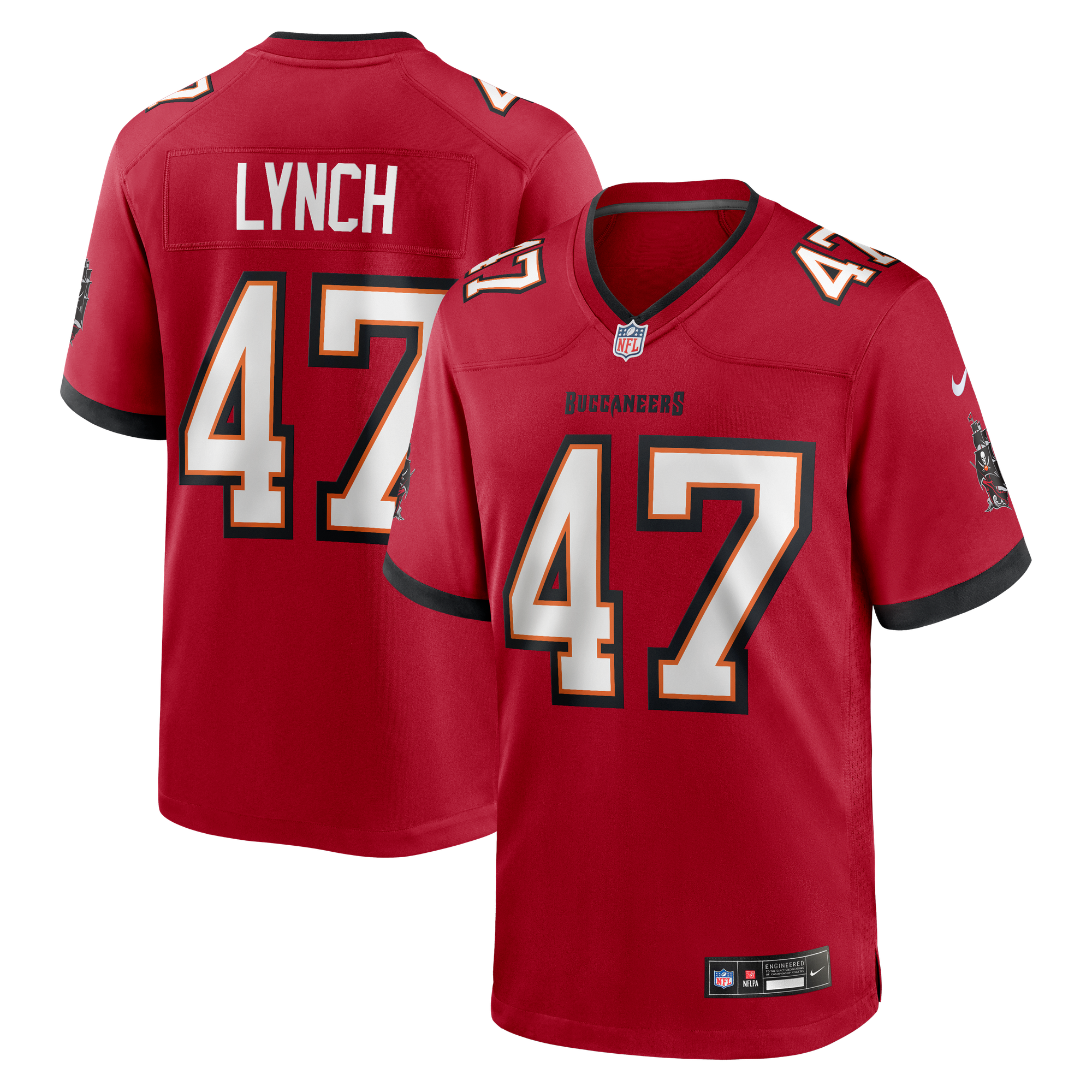 John Lynch Retired Tampa Bay Buccaneers Player Jersey Red NFL Football Fan Wear