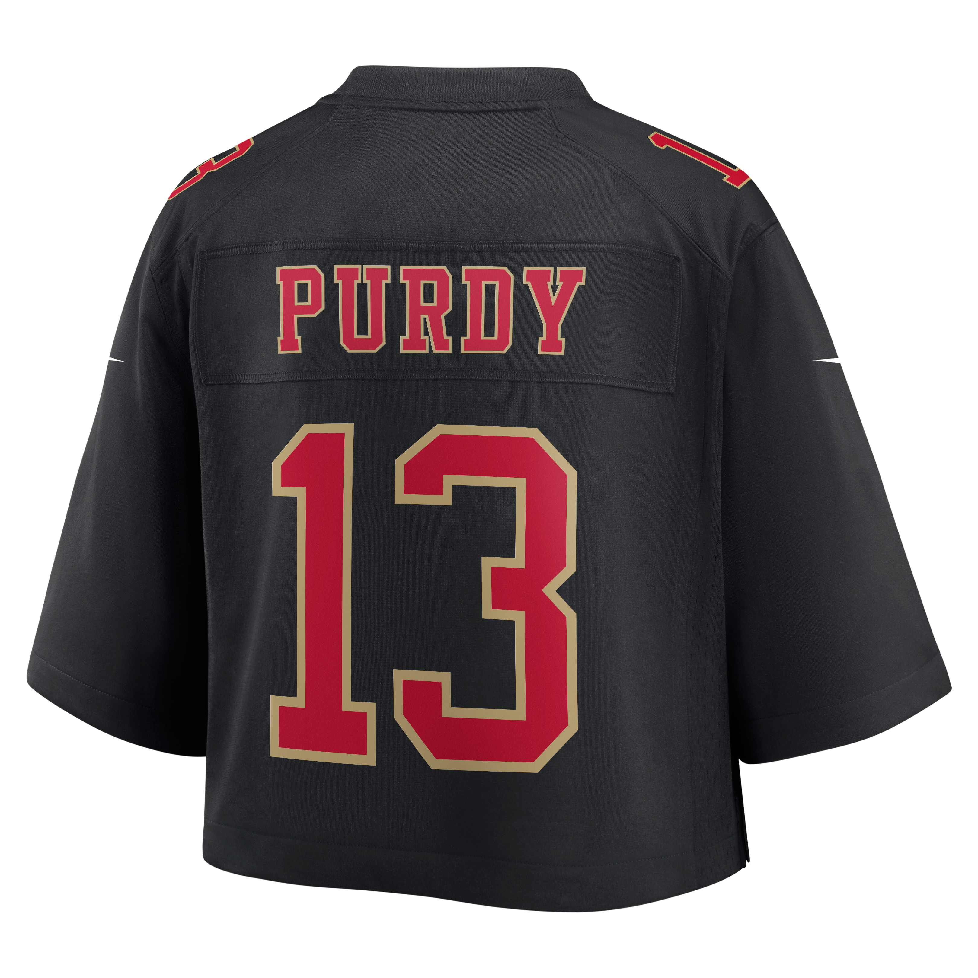 Brock Purdy Cropped San Francisco 49ers Game Jersey Black NFL Football Fan Wear Brock Purdy Cropped