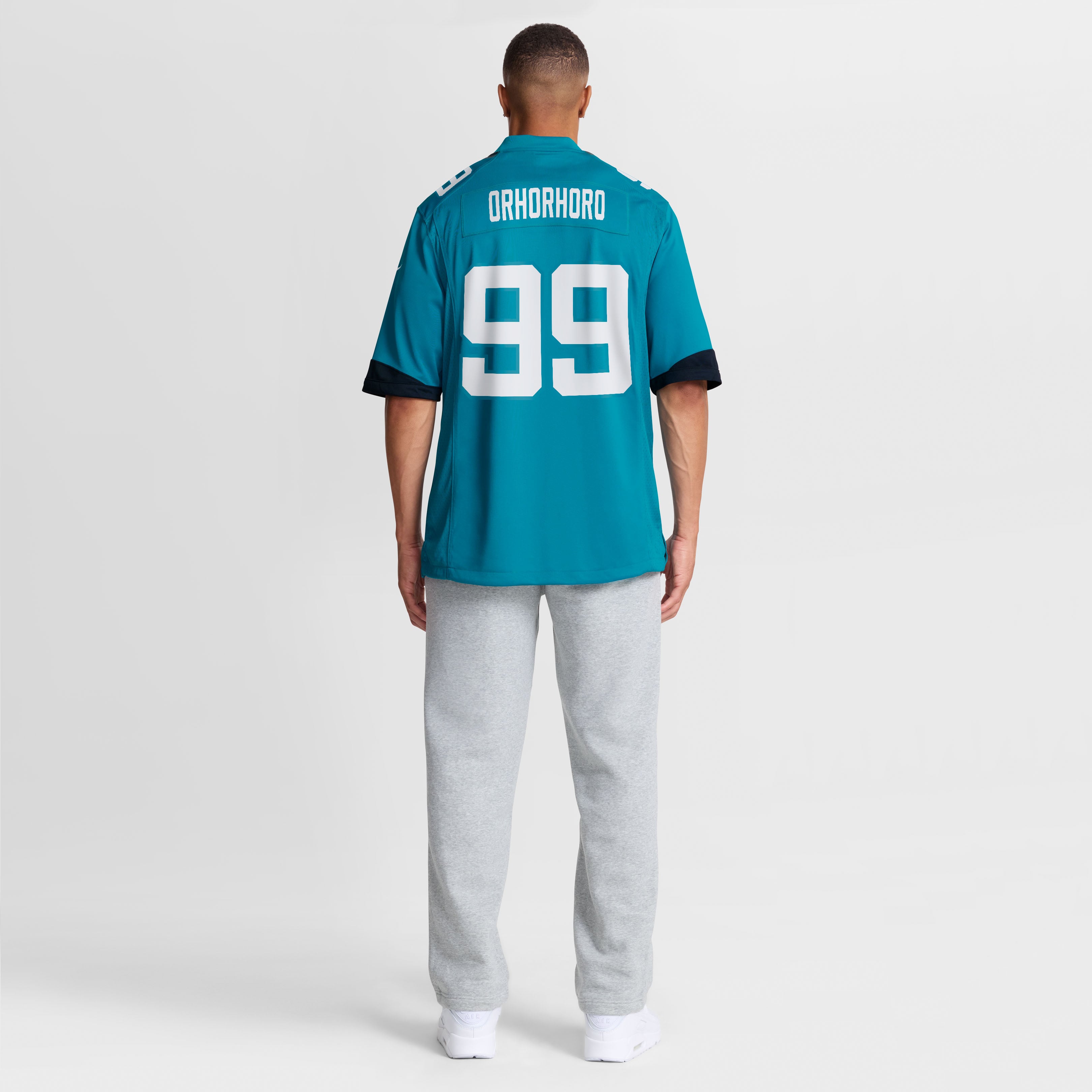 Ruke Orhorhoro Jacksonville Jaguars Game Jersey Teal NFL Football Fan Wear