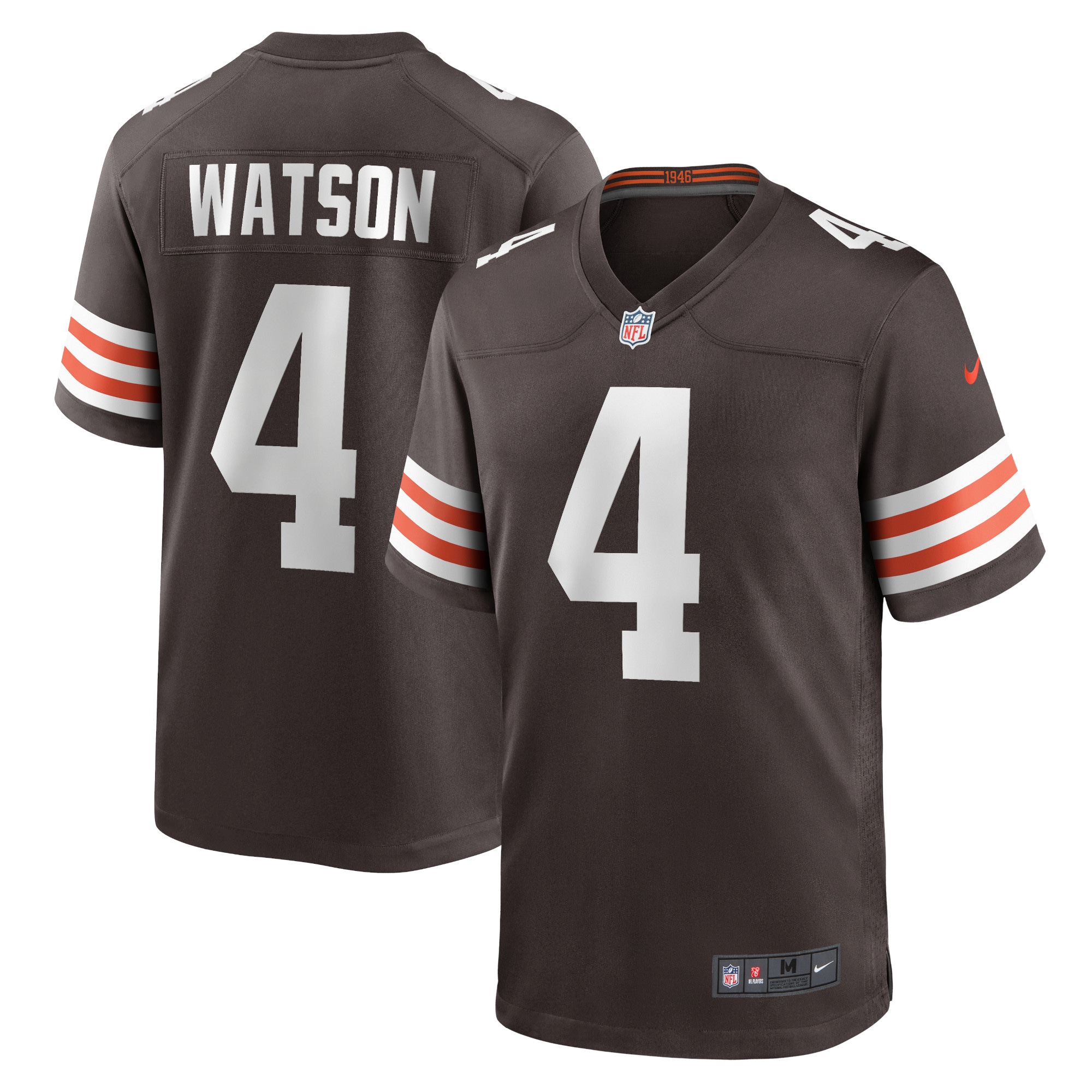 Deshaun Watson Cleveland Browns Game Jersey Brown NFL Football Fan Wear
