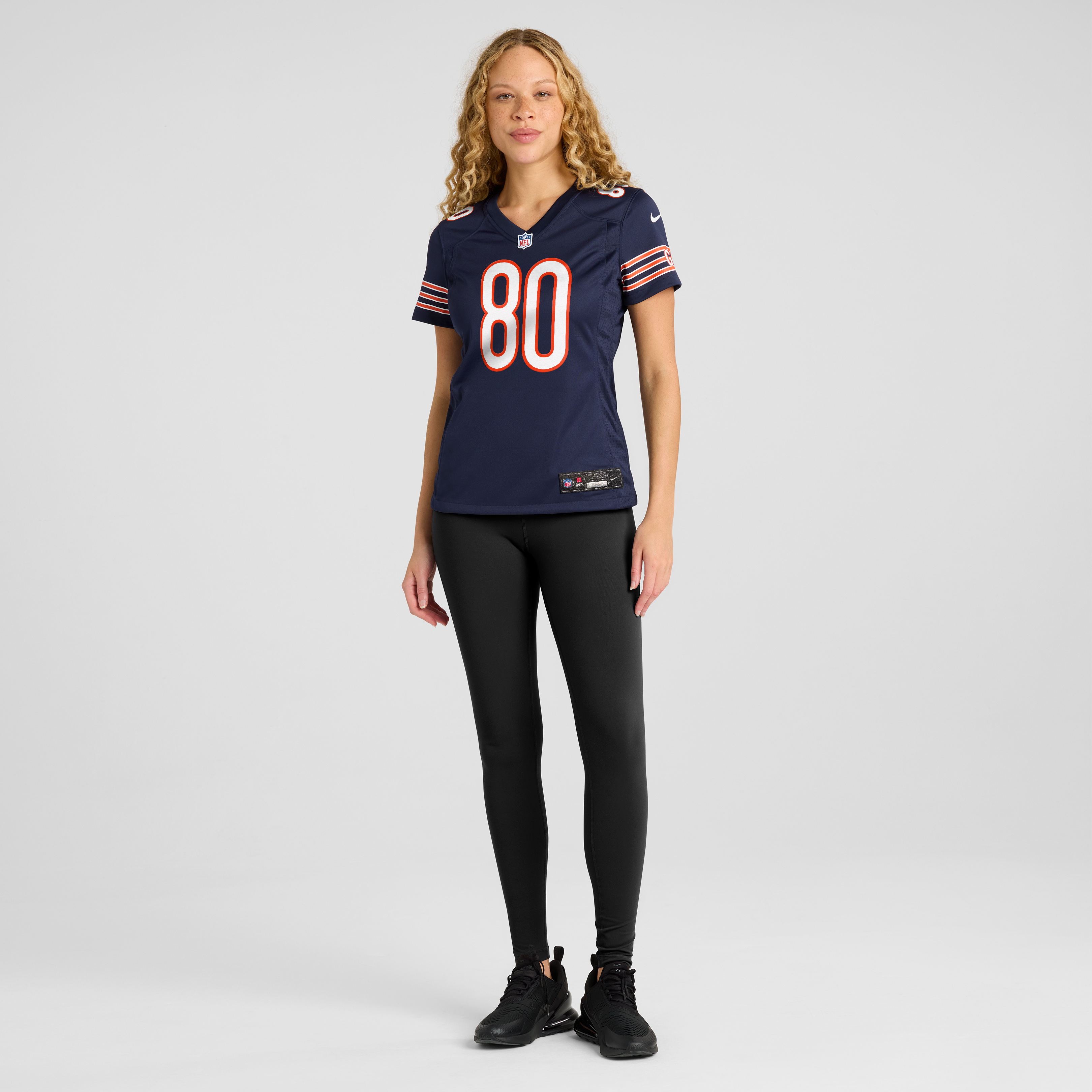 Qadir Ismail Chicago Bears Game Jersey Navy NFL Football Fan Wear Qadir Ismail