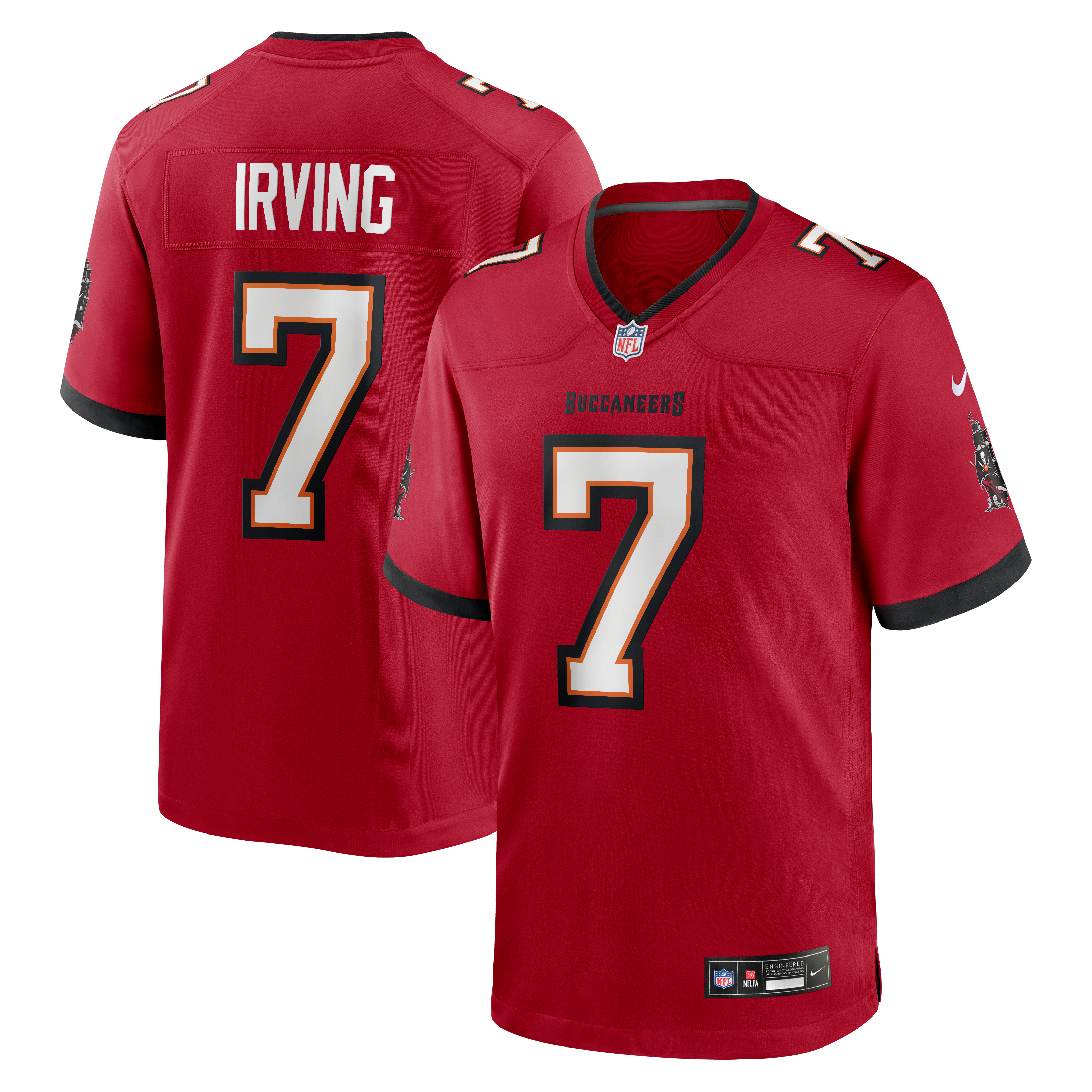 Bucky Irving Tampa Bay Buccaneers Game Jersey Red NFL Football Fan Wear