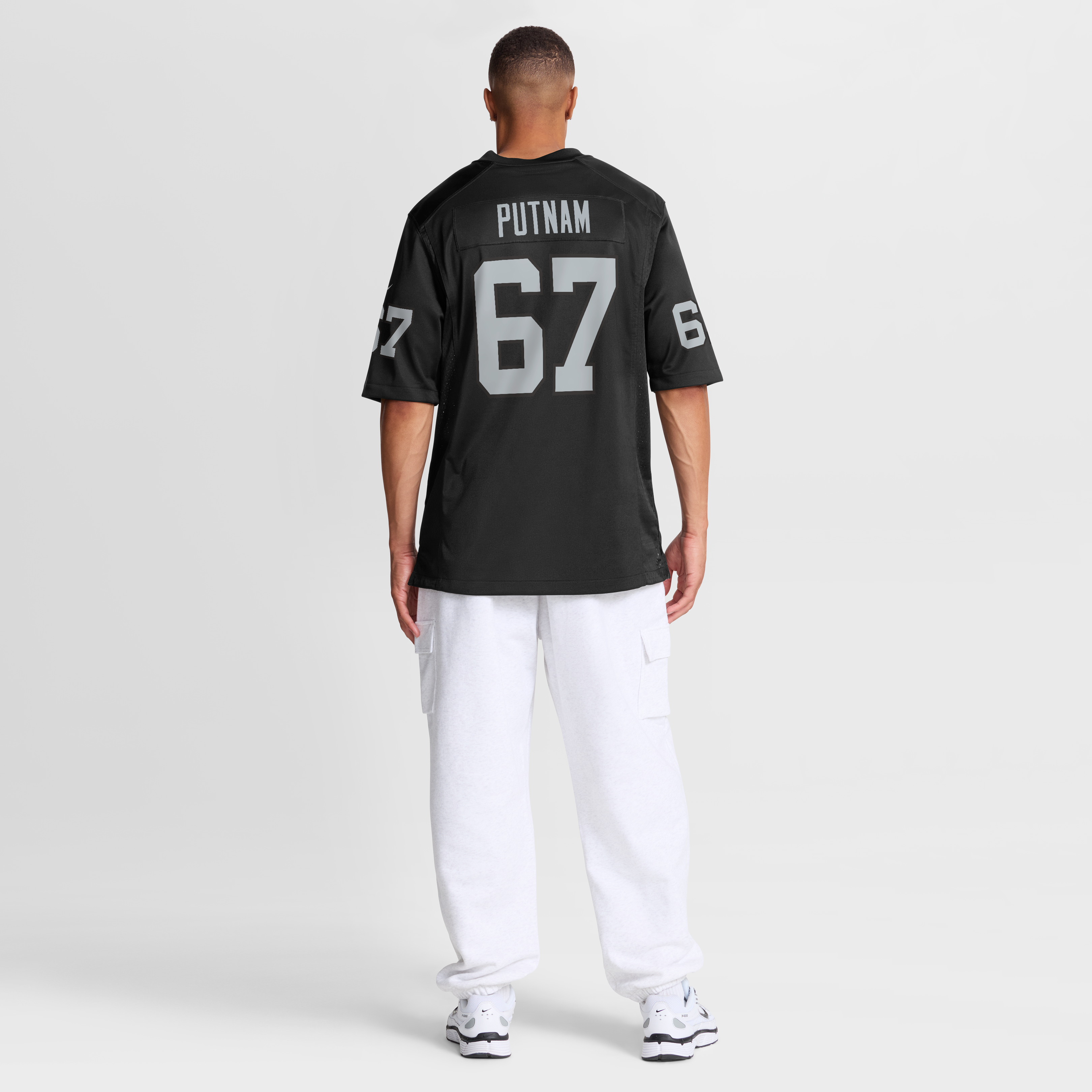 Will Putnam Las Vegas Raiders Game Jersey Black NFL Football Fan Wear