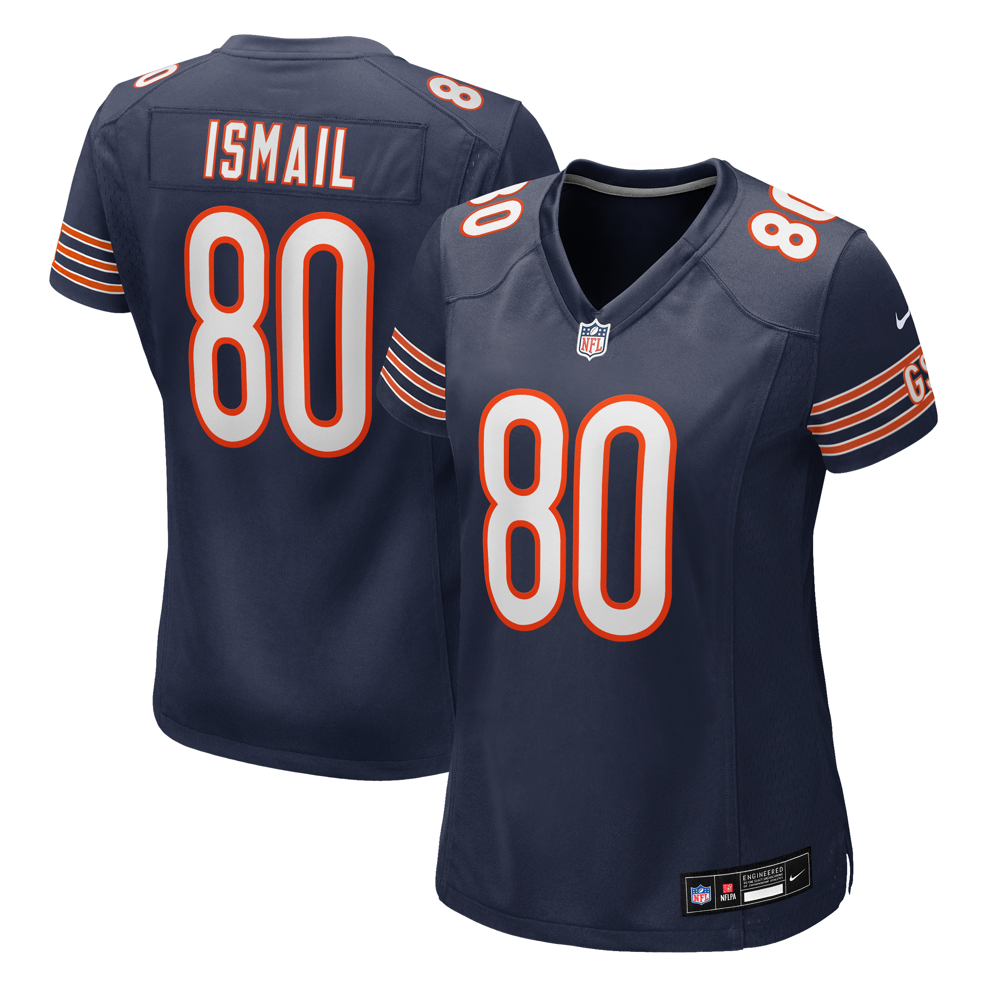 Qadir Ismail Chicago Bears Game Jersey Navy NFL Football Fan Wear