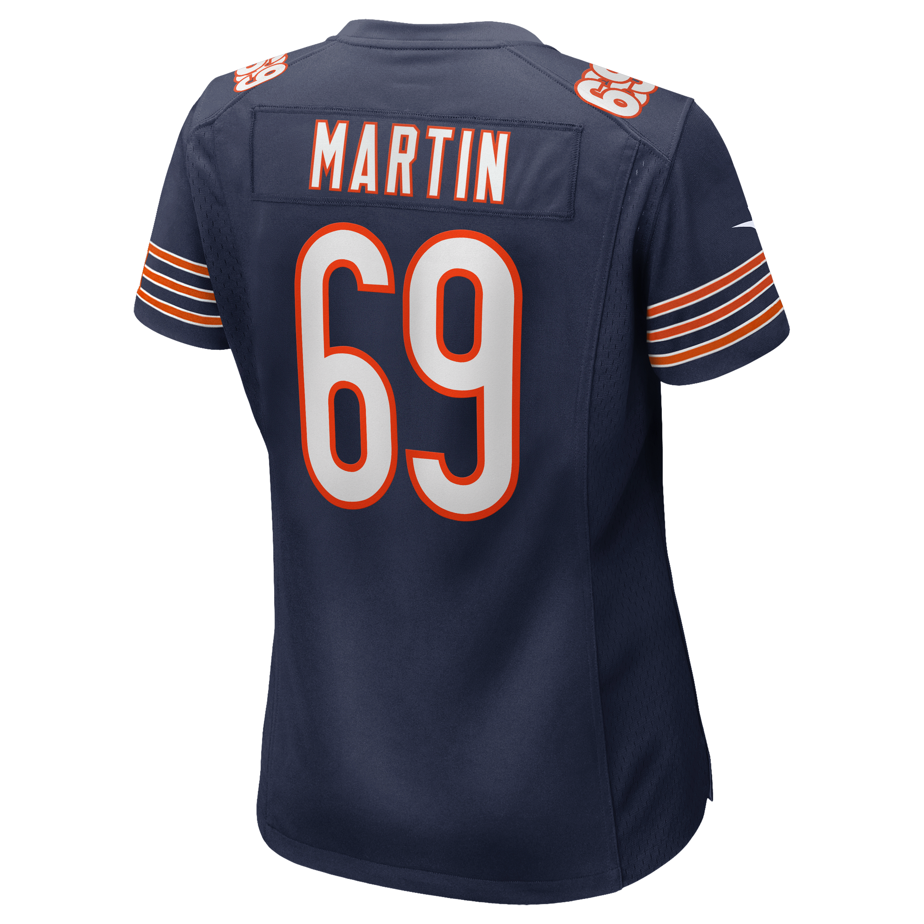 Jeremiah Martin Chicago Bears Game Jersey Navy NFL Football Fan Wear