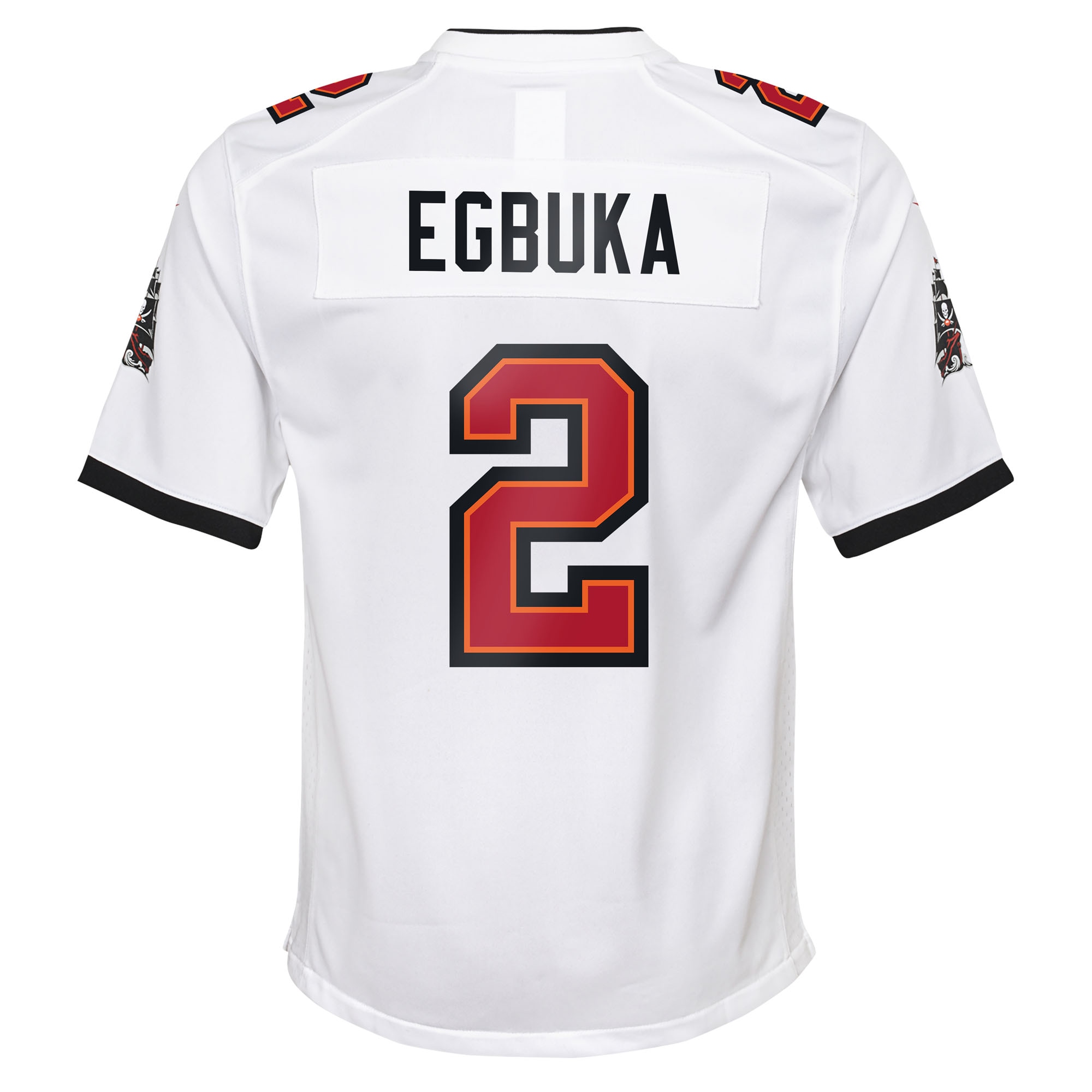 Emeka Egbuka Tampa Bay Buccaneers Game Jersey White NFL Football Fan Wear