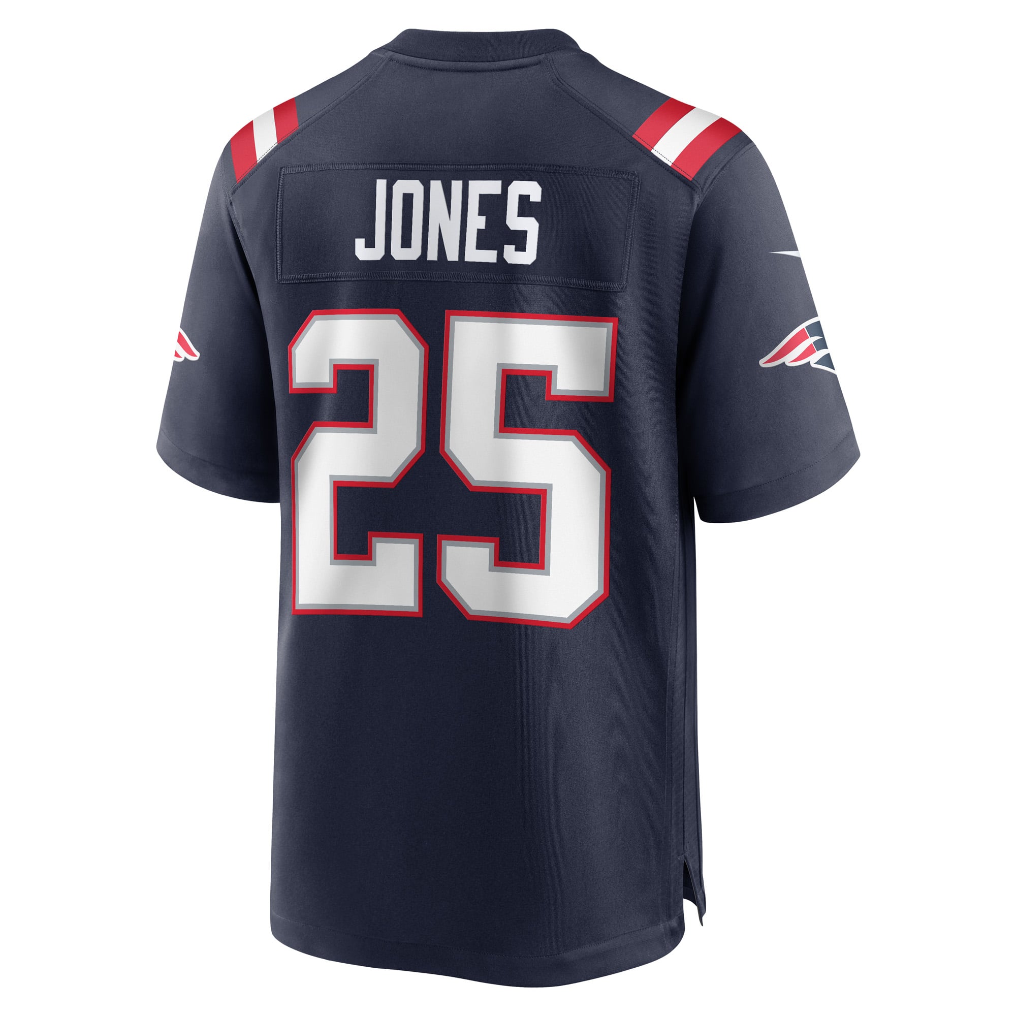Marcus Jones New England Patriots Player Jersey Navy NFL Football Fan Wear