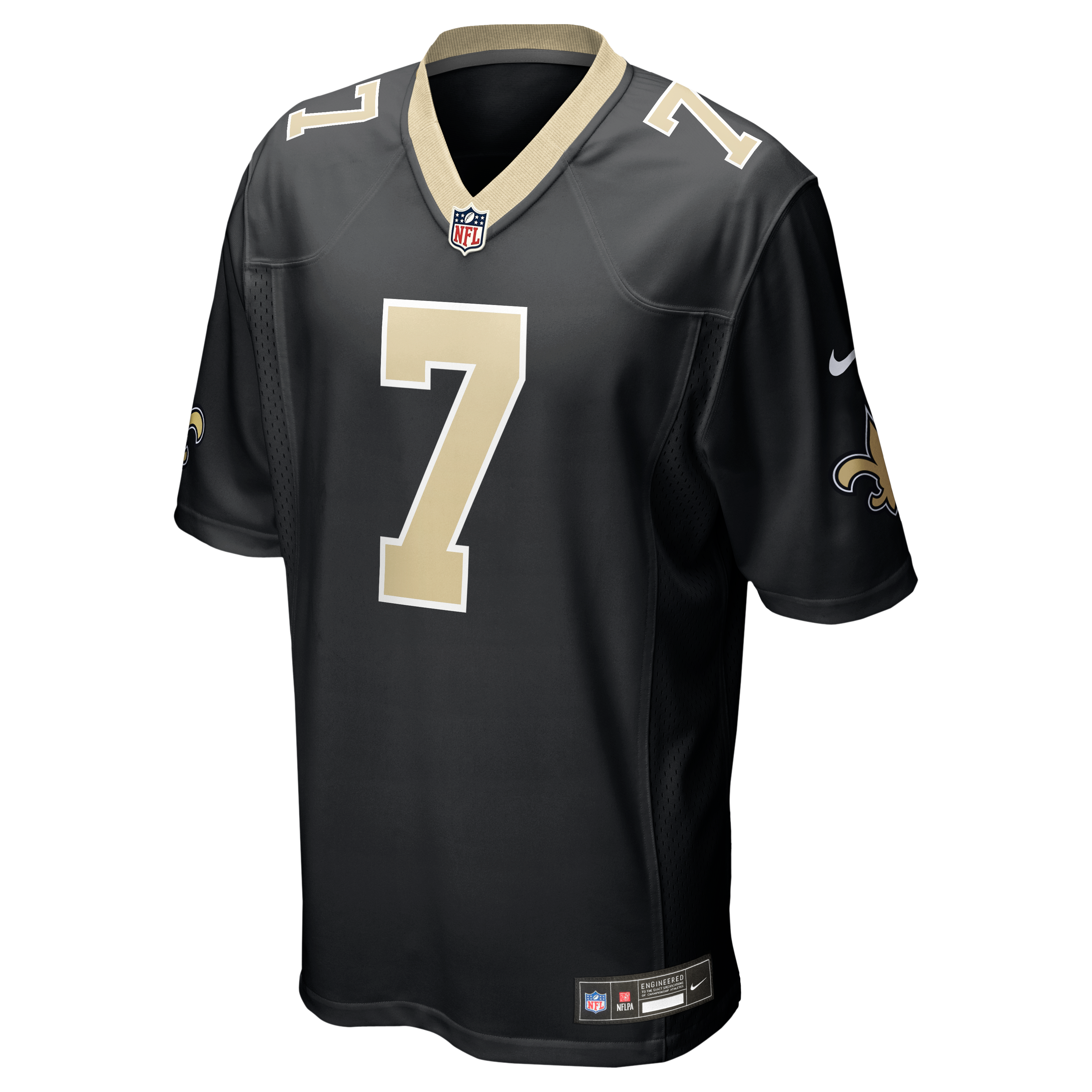 Morten Andersen Retired New Orleans Saints Player Jersey Black NFL Football Fan Wear