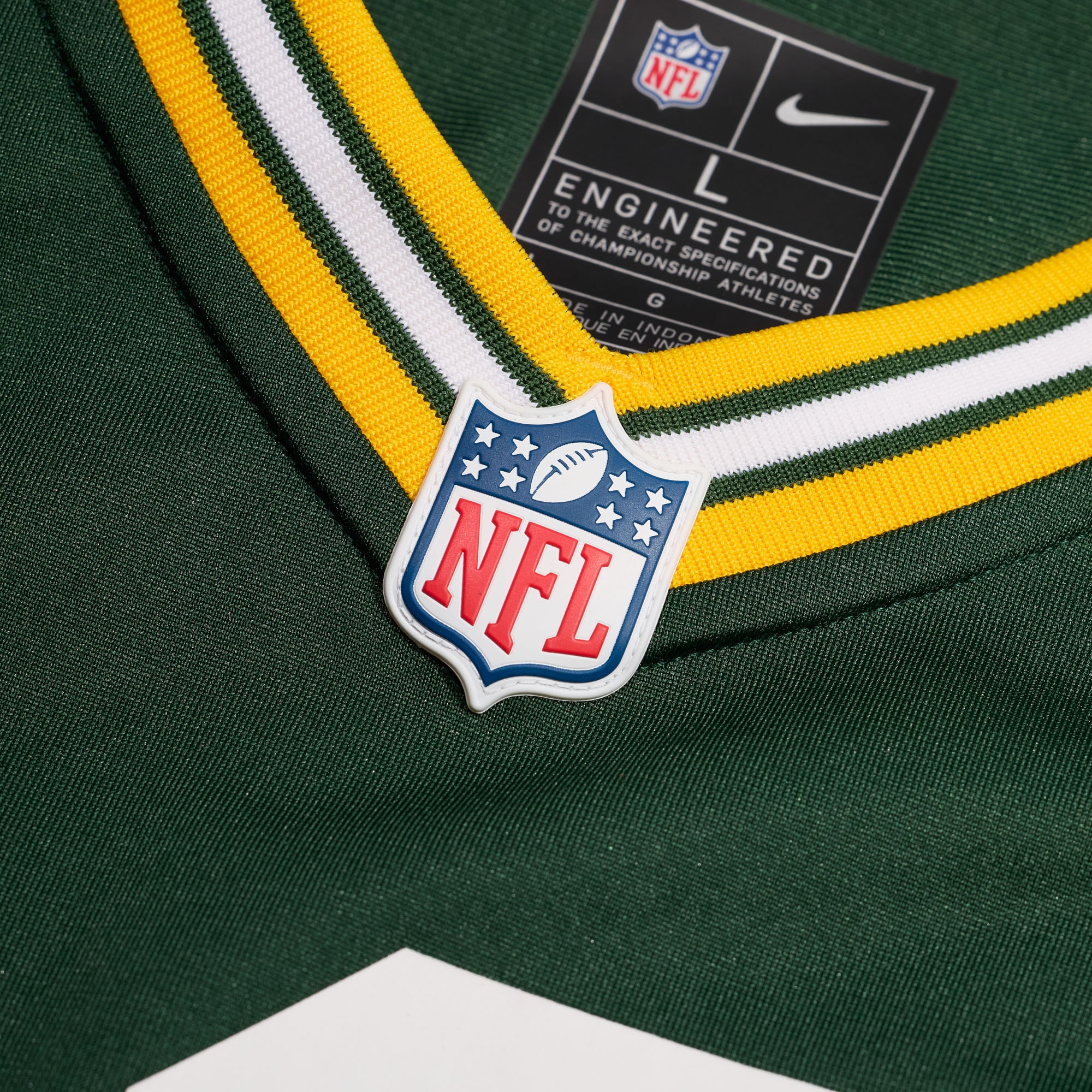 Green Bay Packers Game Jersey Green NFL Football Fan Wear Custom Number