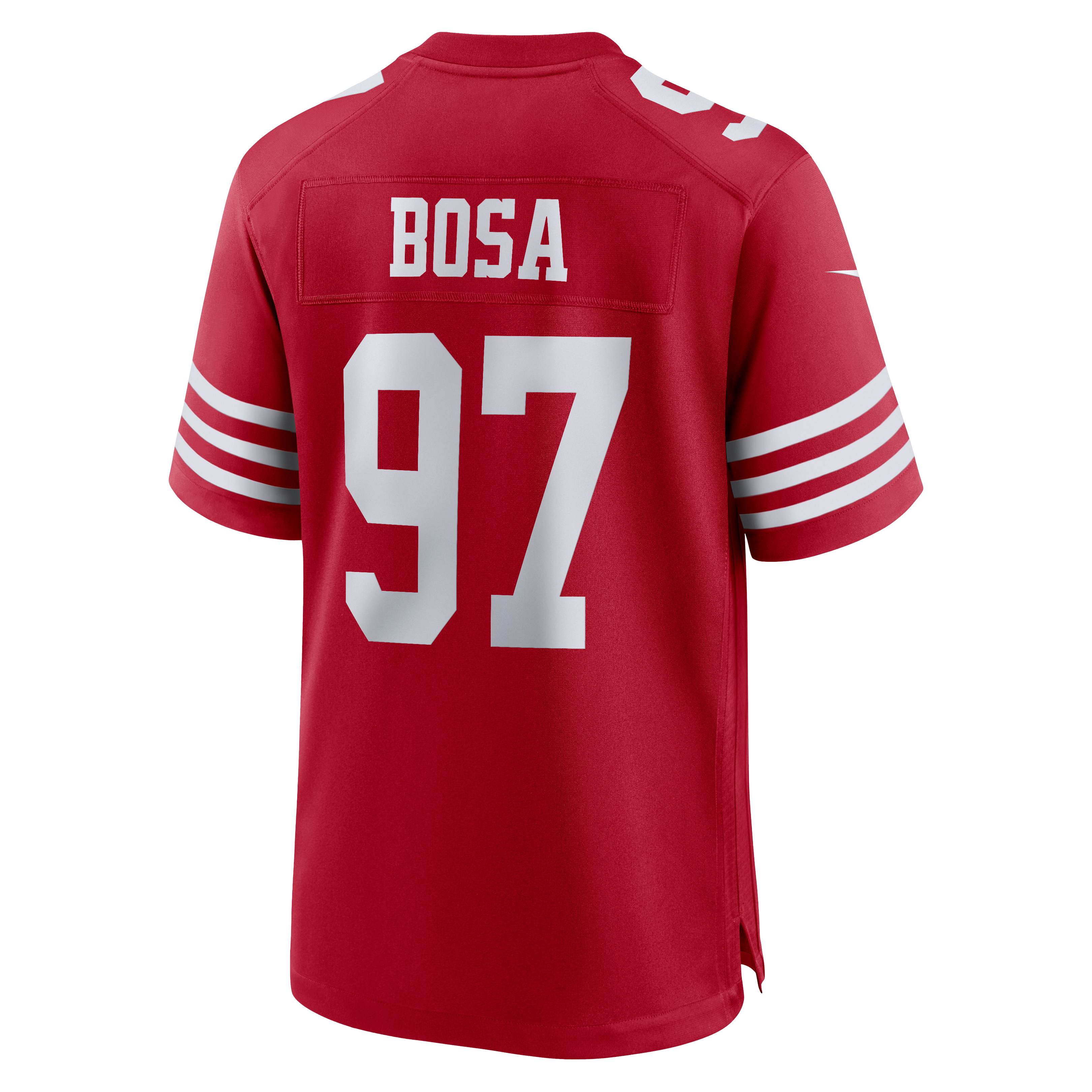 Nick Bosa San Francisco 49ers Game Jersey Scarlet NFL Football Fan Wear Nick Bosa