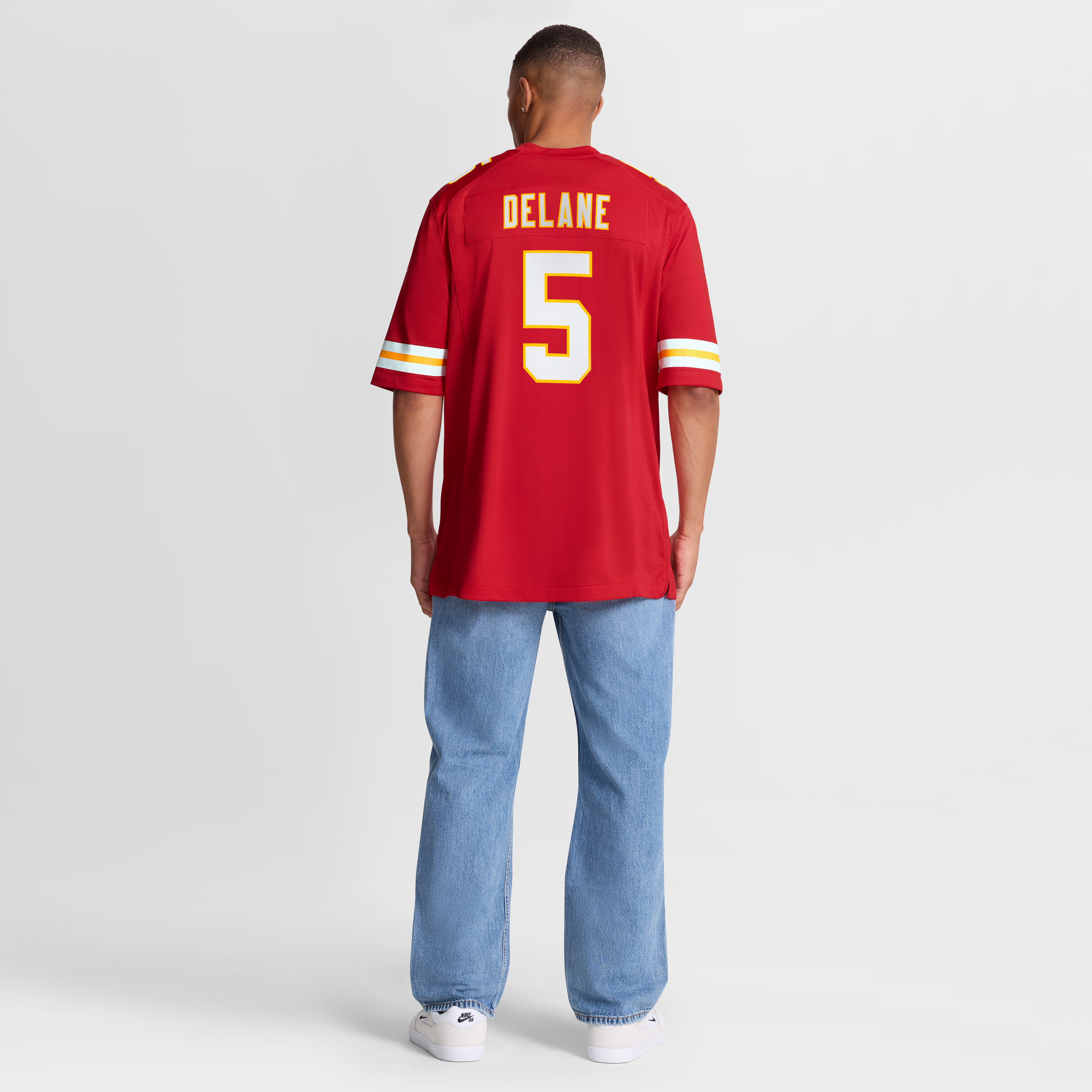 Mansoor Delane Kansas City Chiefs Game Jersey Red NFL Football Fan Wear Mansoor Delane