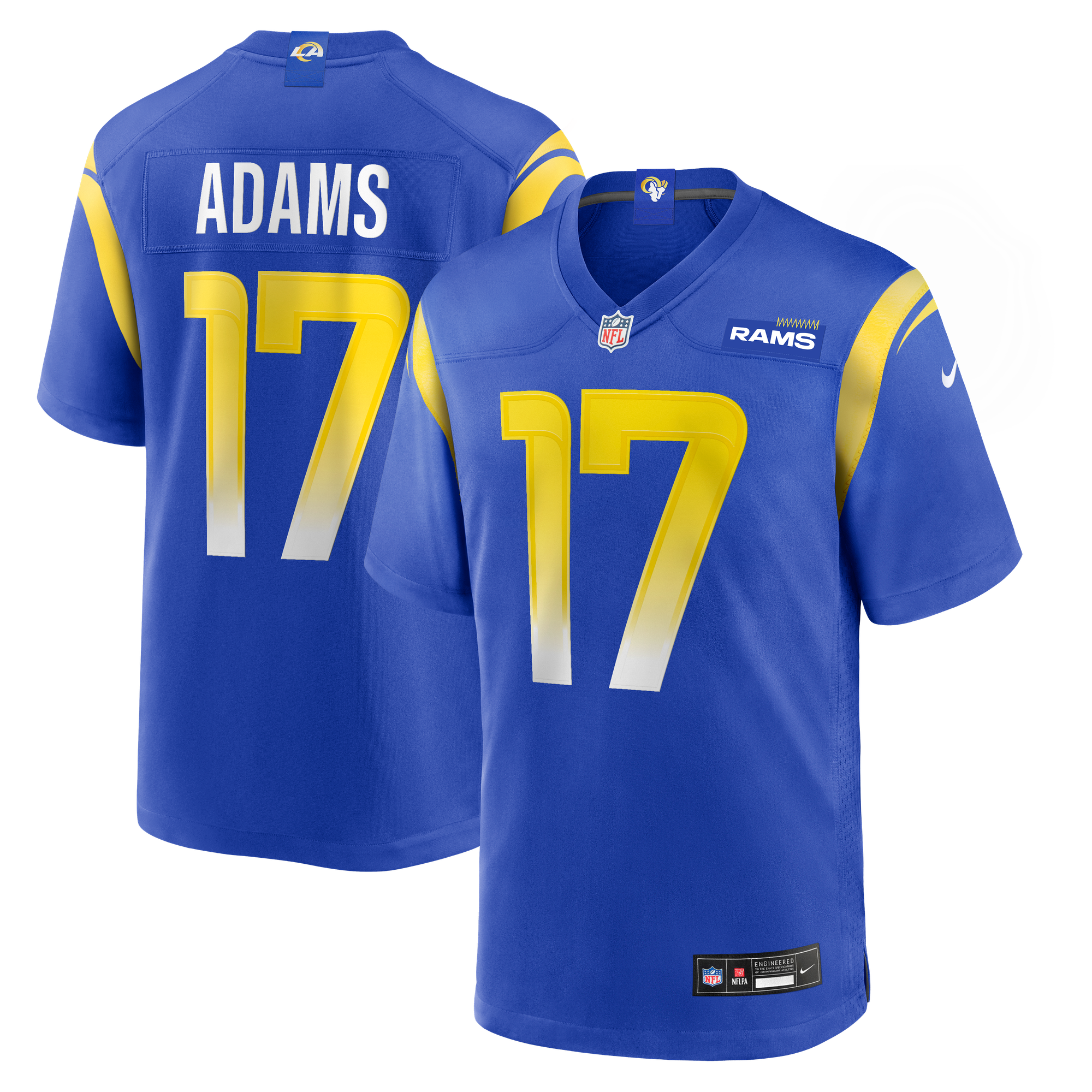 Davante Adams Los Angeles Rams Player Jersey No.17 Royal NFL Football Fan Wear