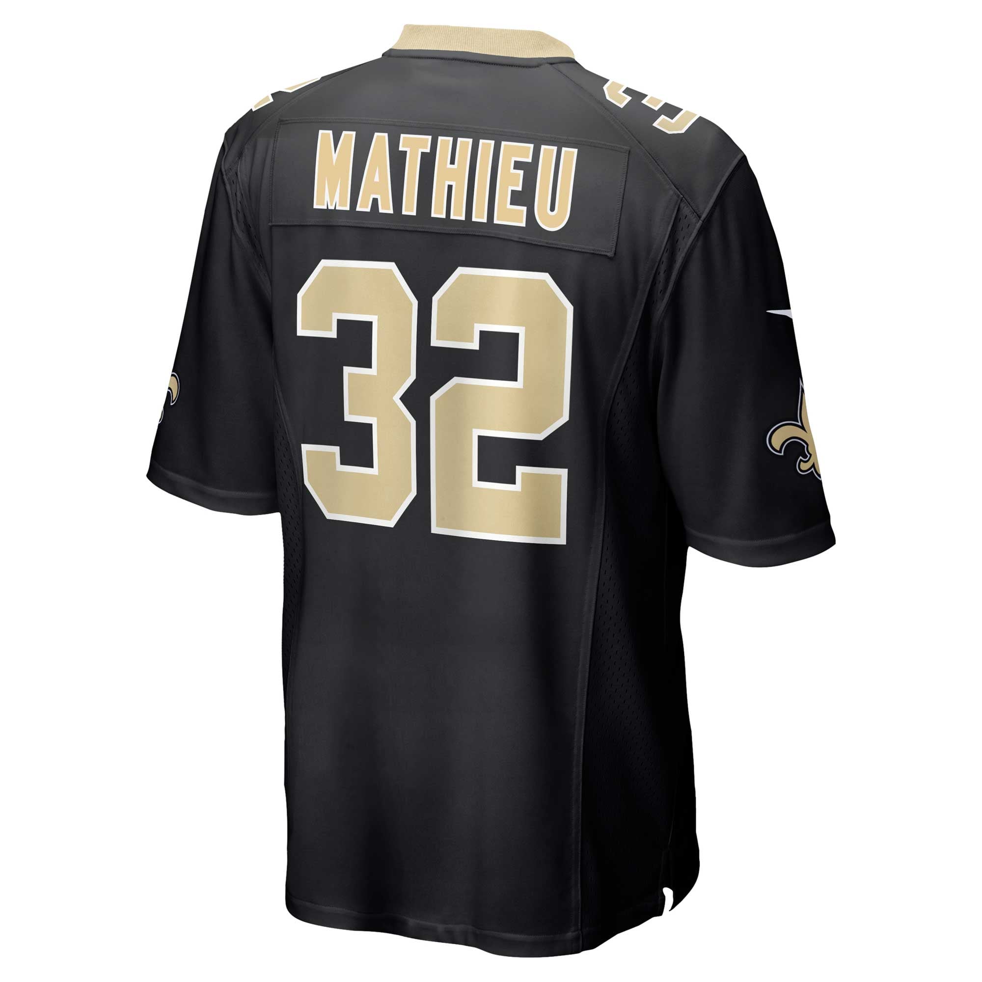 Atmosphere Tyrann Mathieu New Orleans Saints Game Jersey Gray NFL Football Fan Wear Atmosphere Tyrann Mathieu