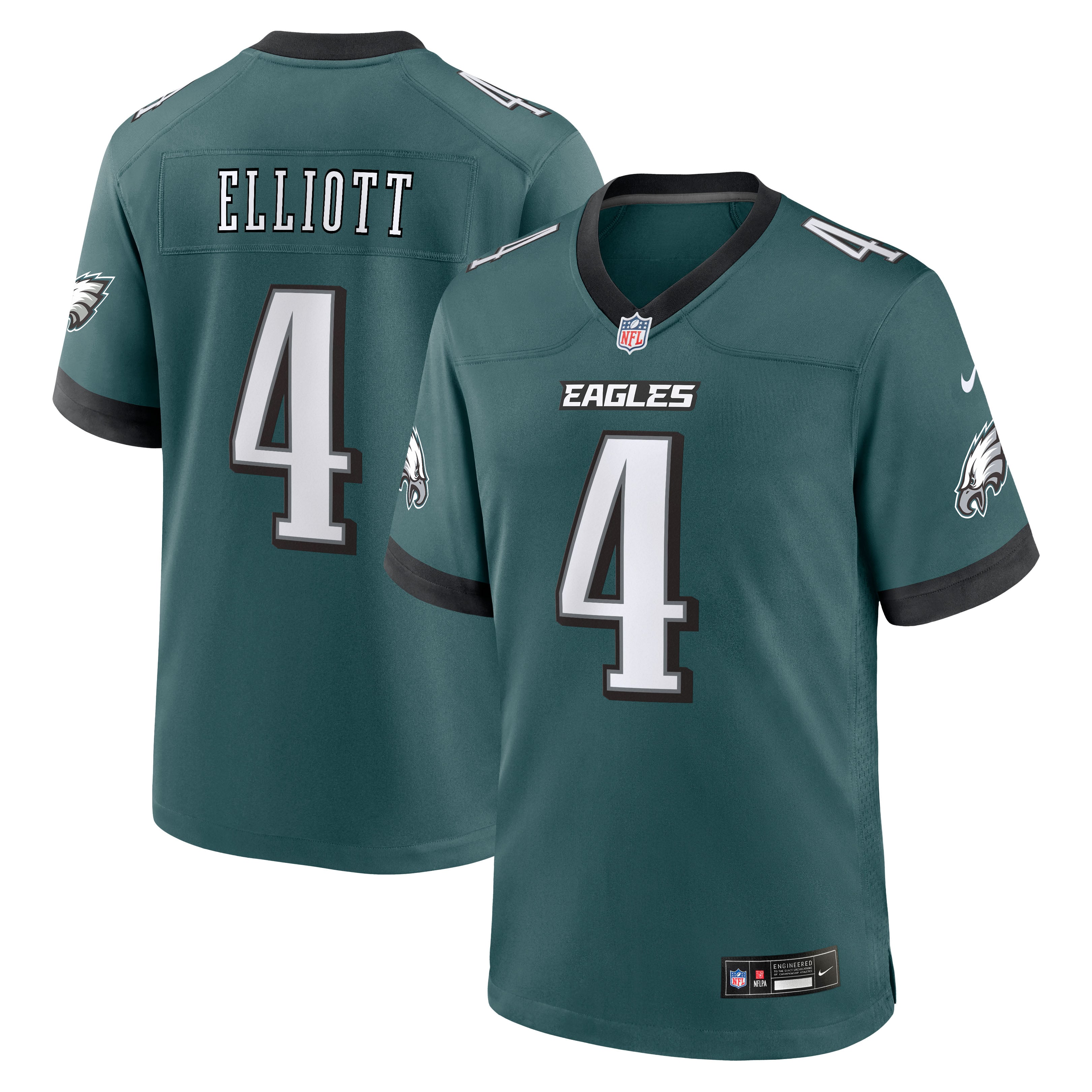 Jake Elliott Philadelphia Eagles Game Jersey Midnight NFL Football Fan Wear