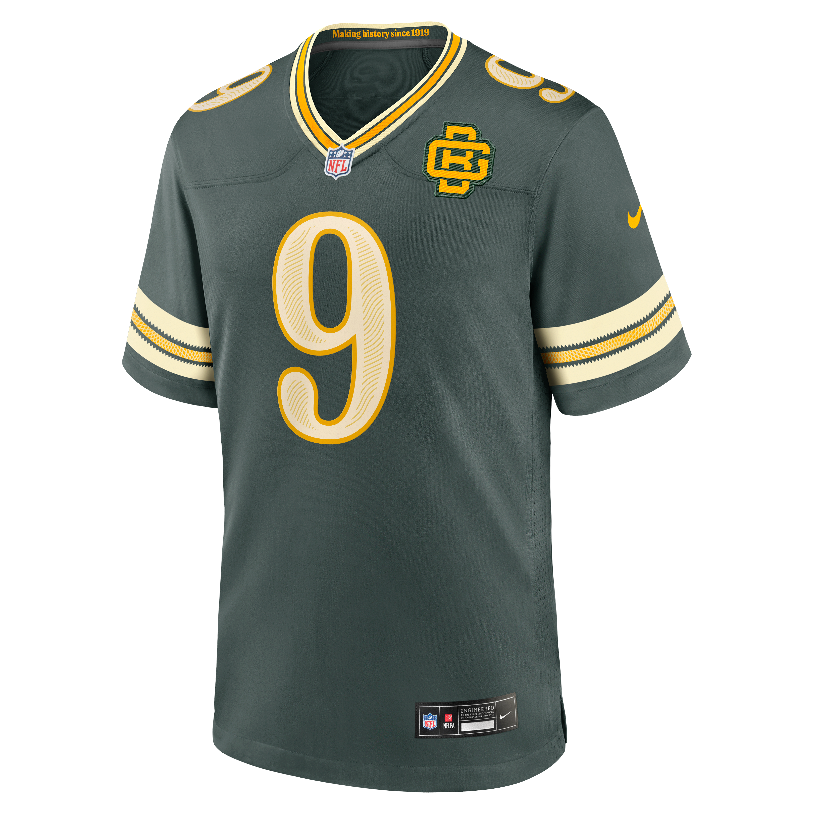 Christian Watson Green Bay Packers Game Jersey Green NFL Football Fan Wear Christian Watson