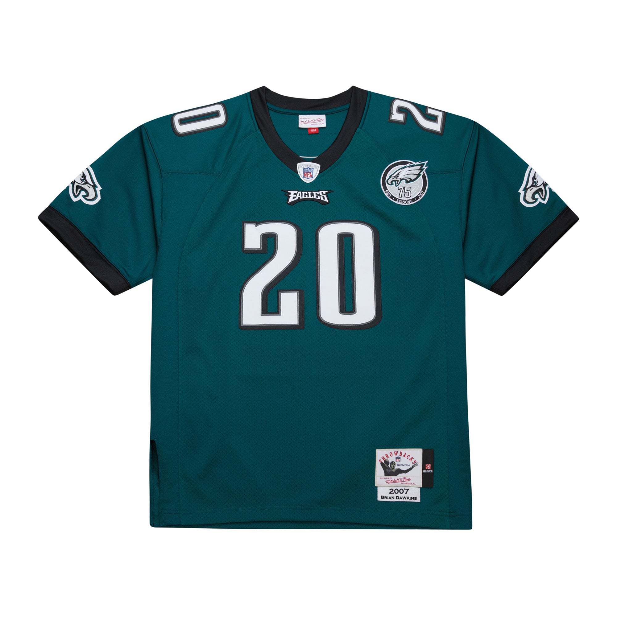 Retired Brian Dawkins Philadelphia Eagles Player Jersey Green NFL Football Fan Wear
