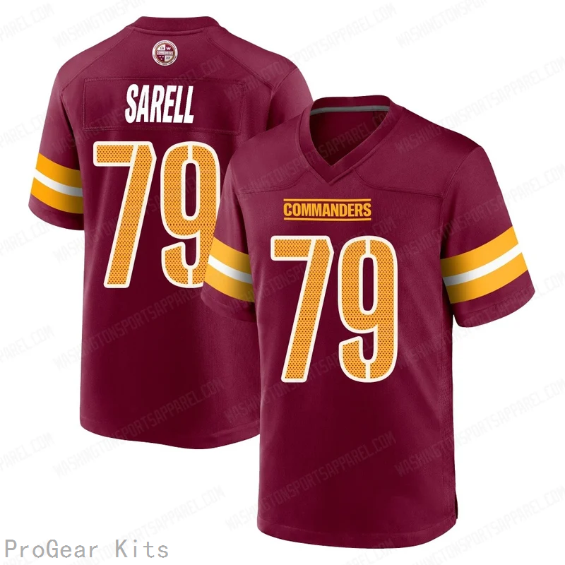 Foster Sarell Washington Commanders Legend Jersey No.79 Burgundy NFL Football Fan Wear Foster Sarell