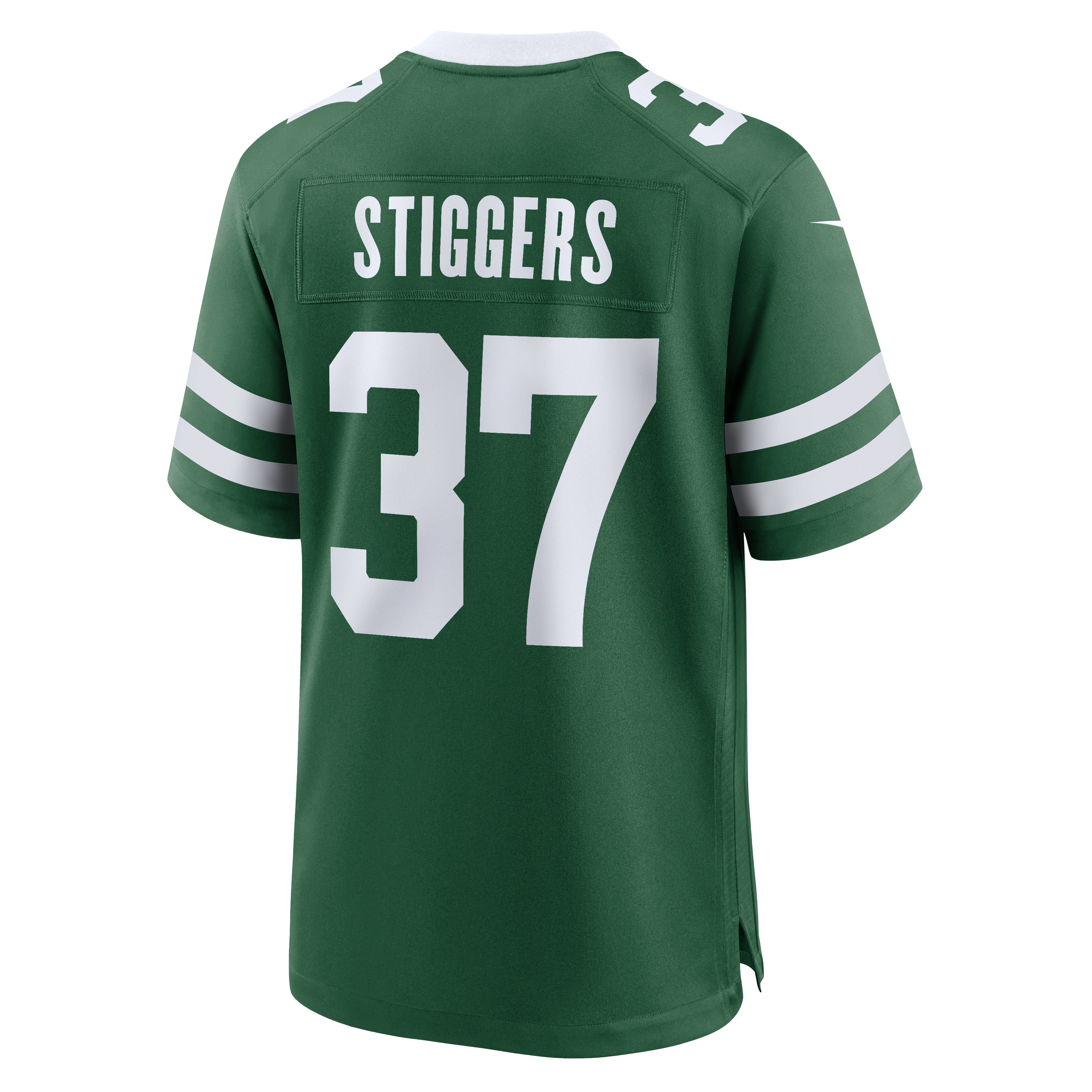 Qwan'tez Stiggers New York Jets Game Jersey Green NFL Football Fan Wear Qwan'tez Stiggers