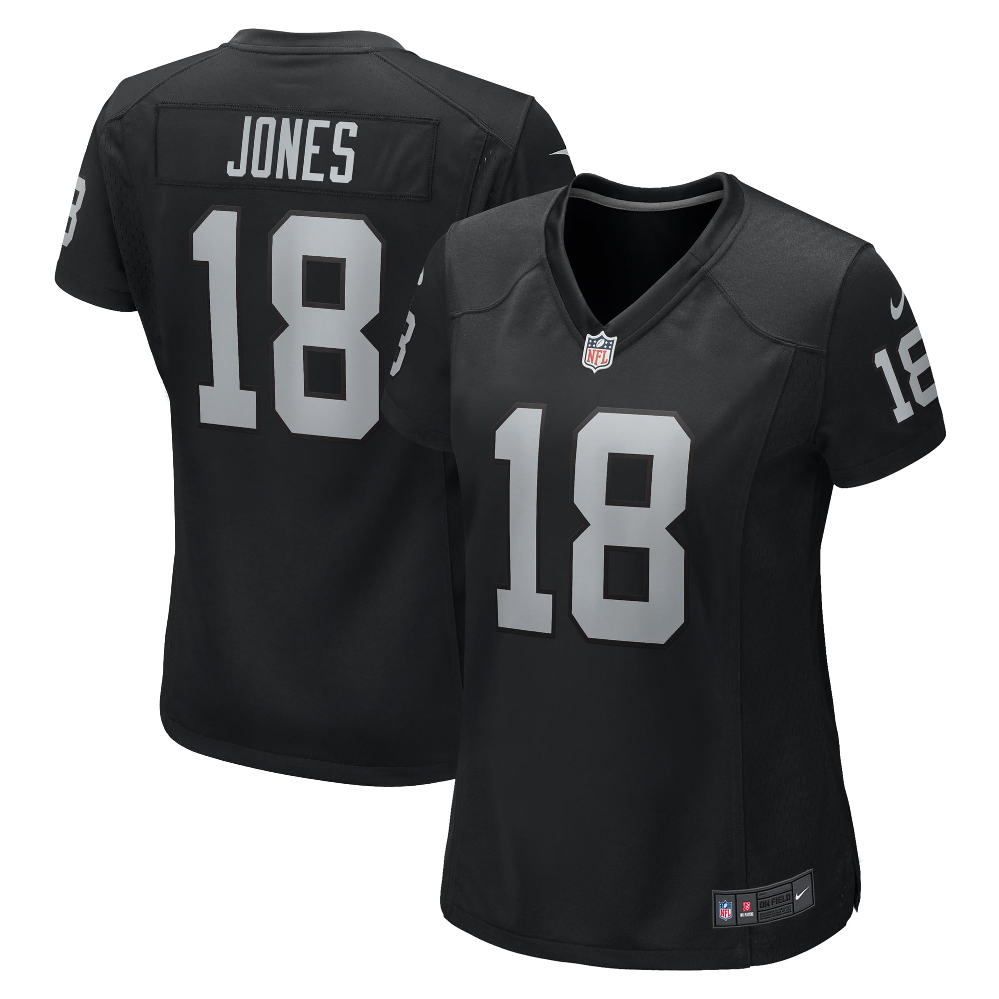 Jack Jones Las Vegas Raiders Game Jersey Black NFL Football Fan Wear