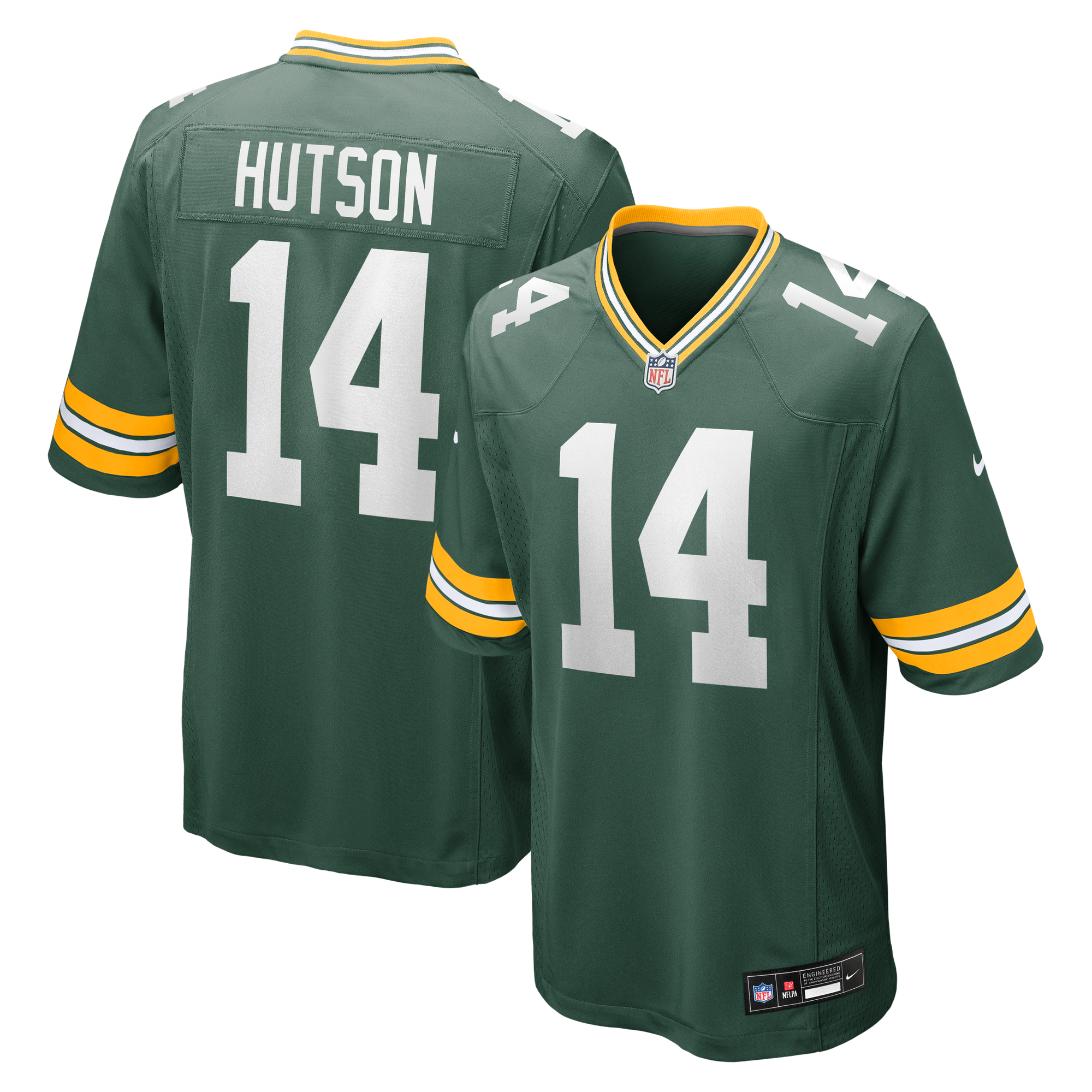 Retired Don Hutson Green Bay Packers Player Jersey Green NFL Football Fan Wear Retired Don Hutson