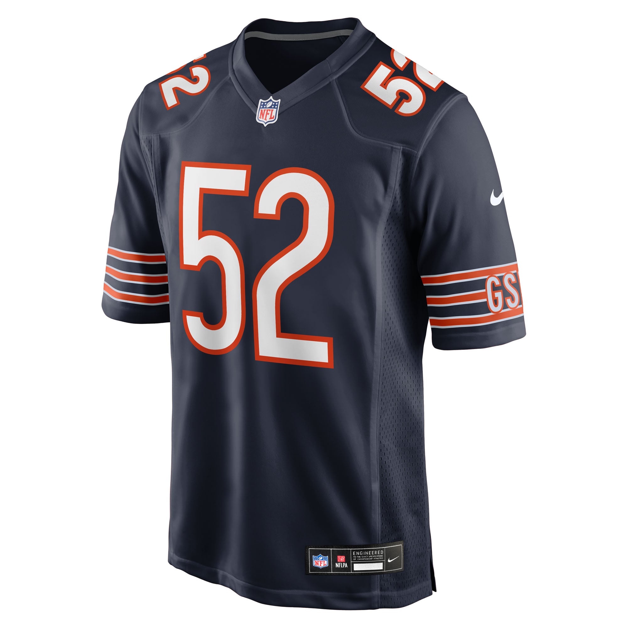 Drew Dalman Chicago Bears Game Jersey Navy NFL Football Fan Wear