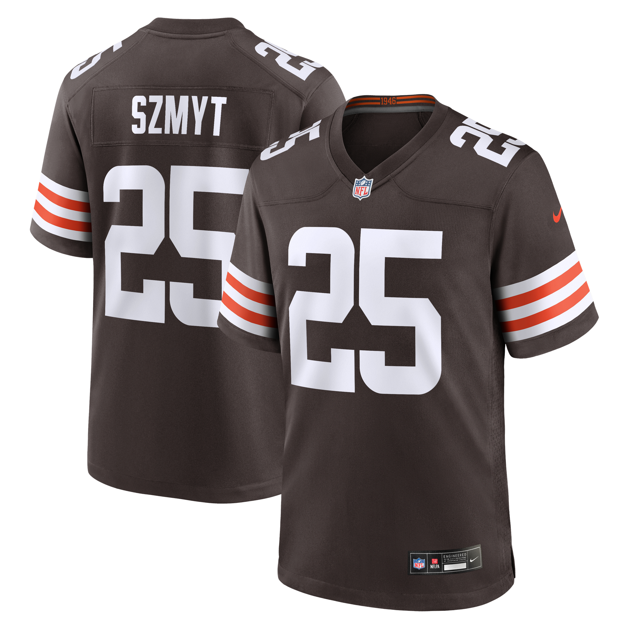 Andre Szmyt Cleveland Browns Game Jersey Brown NFL Football Fan Wear