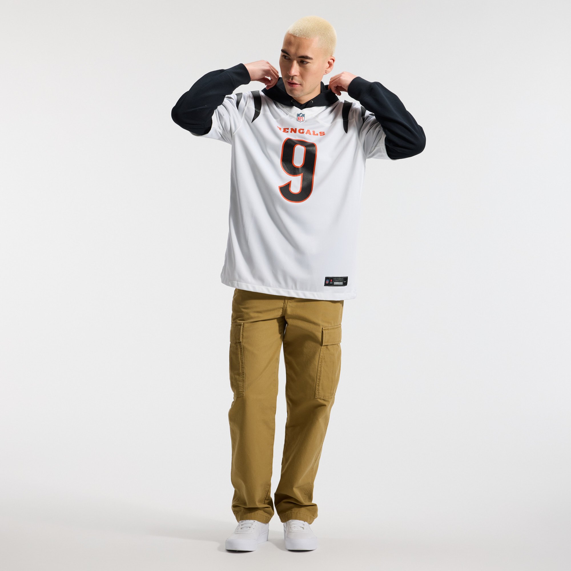 Joe Burrow Cincinnati Bengals Game Jersey White NFL Football Fan Wear