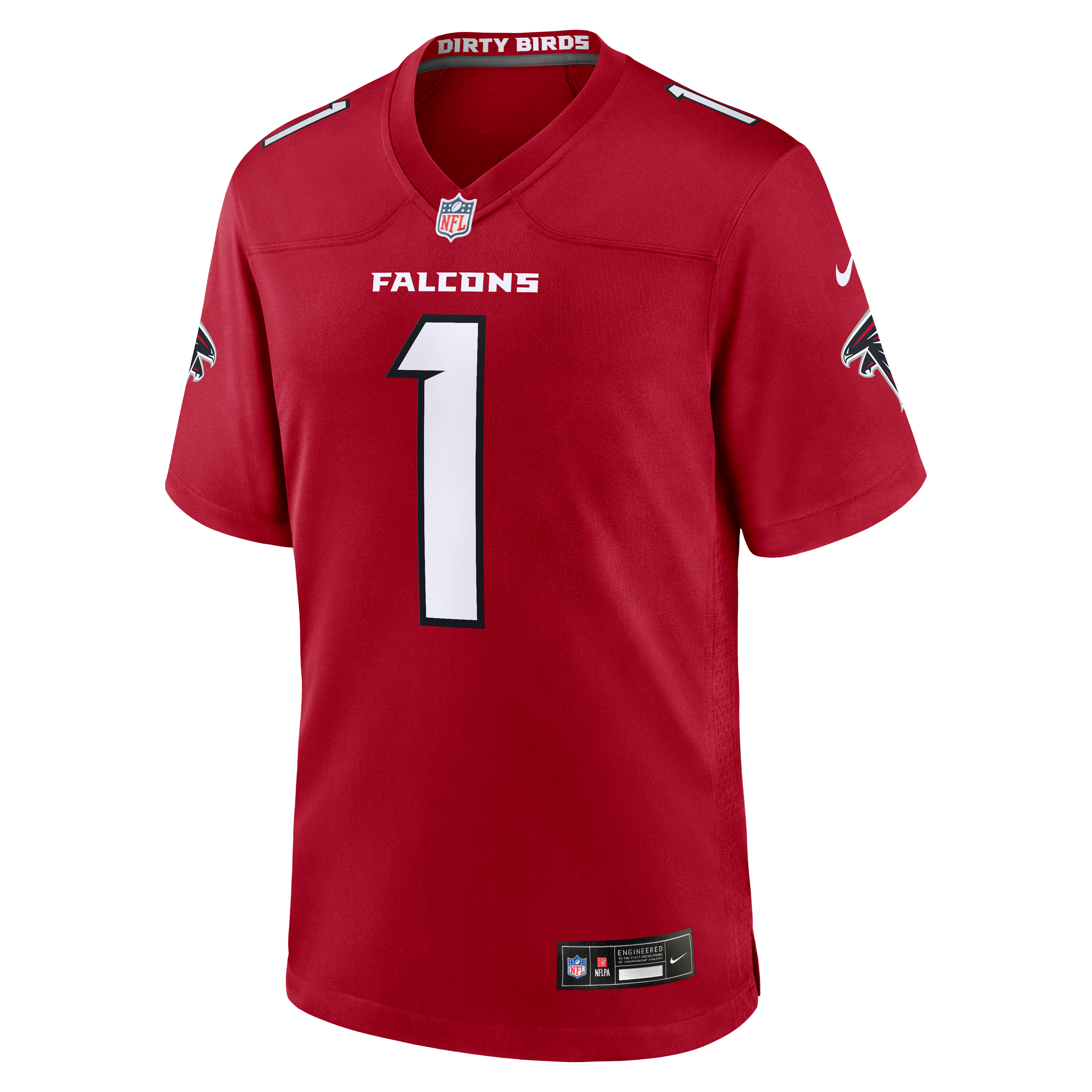 Tua Tagovailoa Atlanta Falcons Game Jersey Red NFL Football Fan Wear