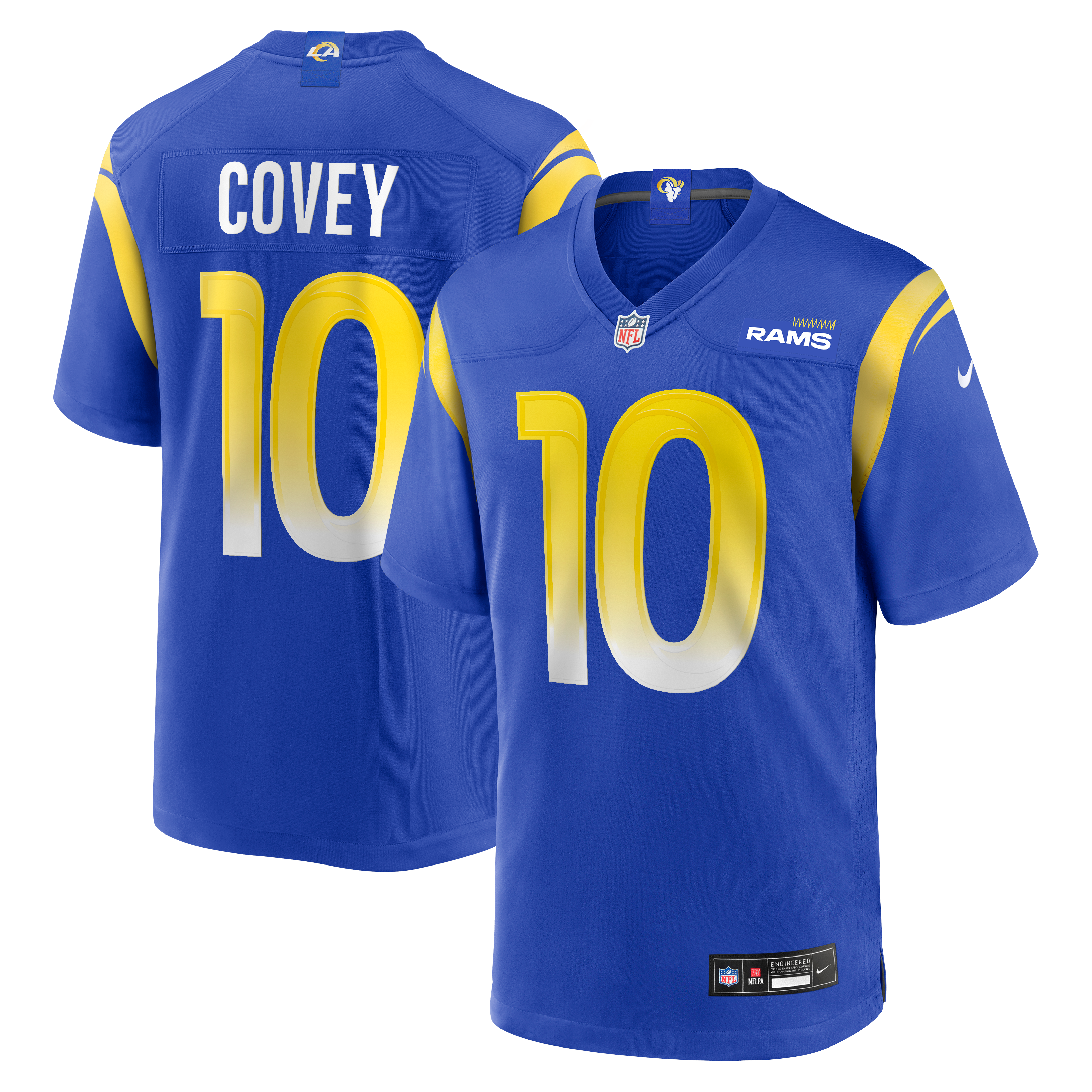 Britain Covey Los Angeles Rams Game Jersey Royal NFL Football Fan Wear