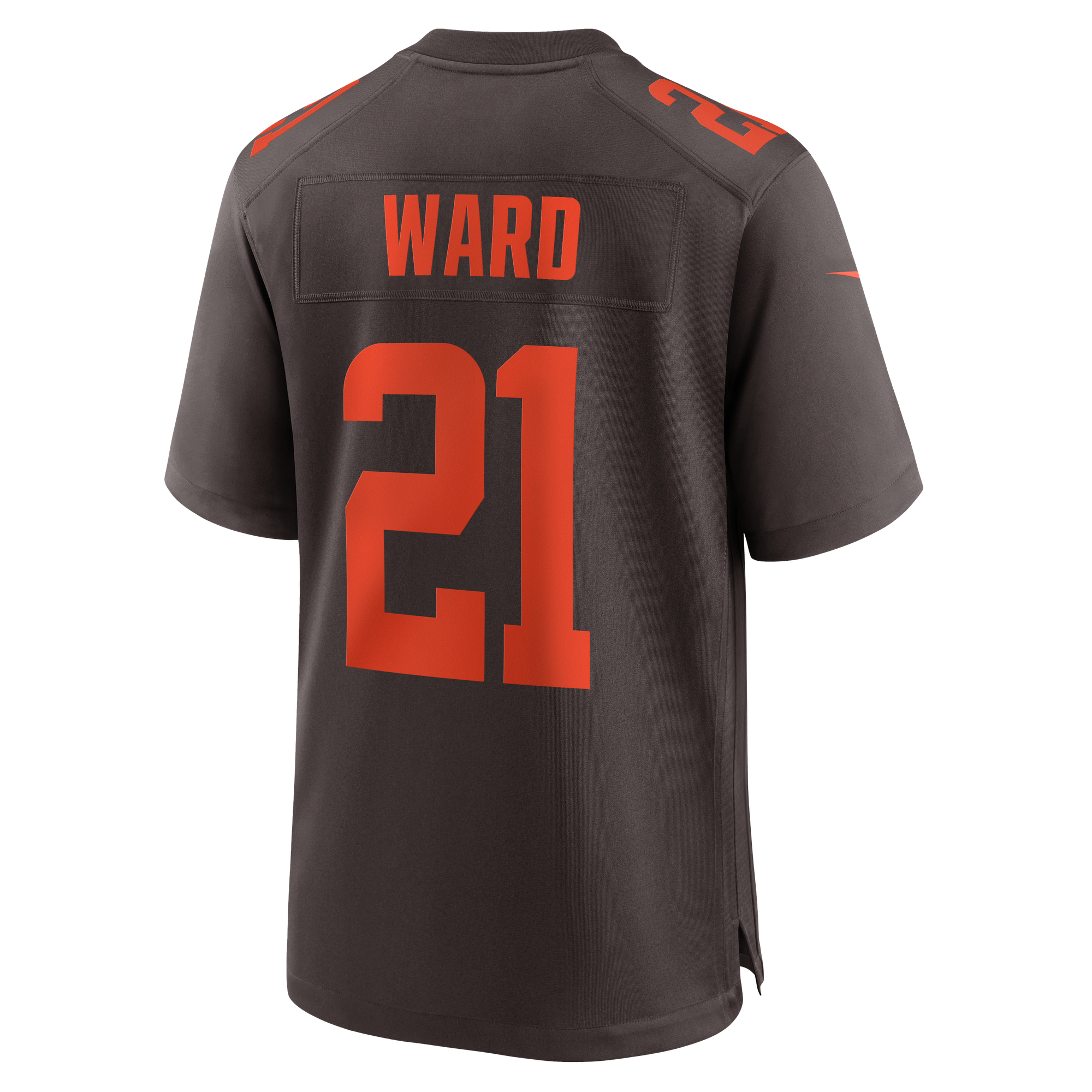Denzel Ward Alpha Cleveland Browns Game Jersey Brown NFL Football Fan Wear