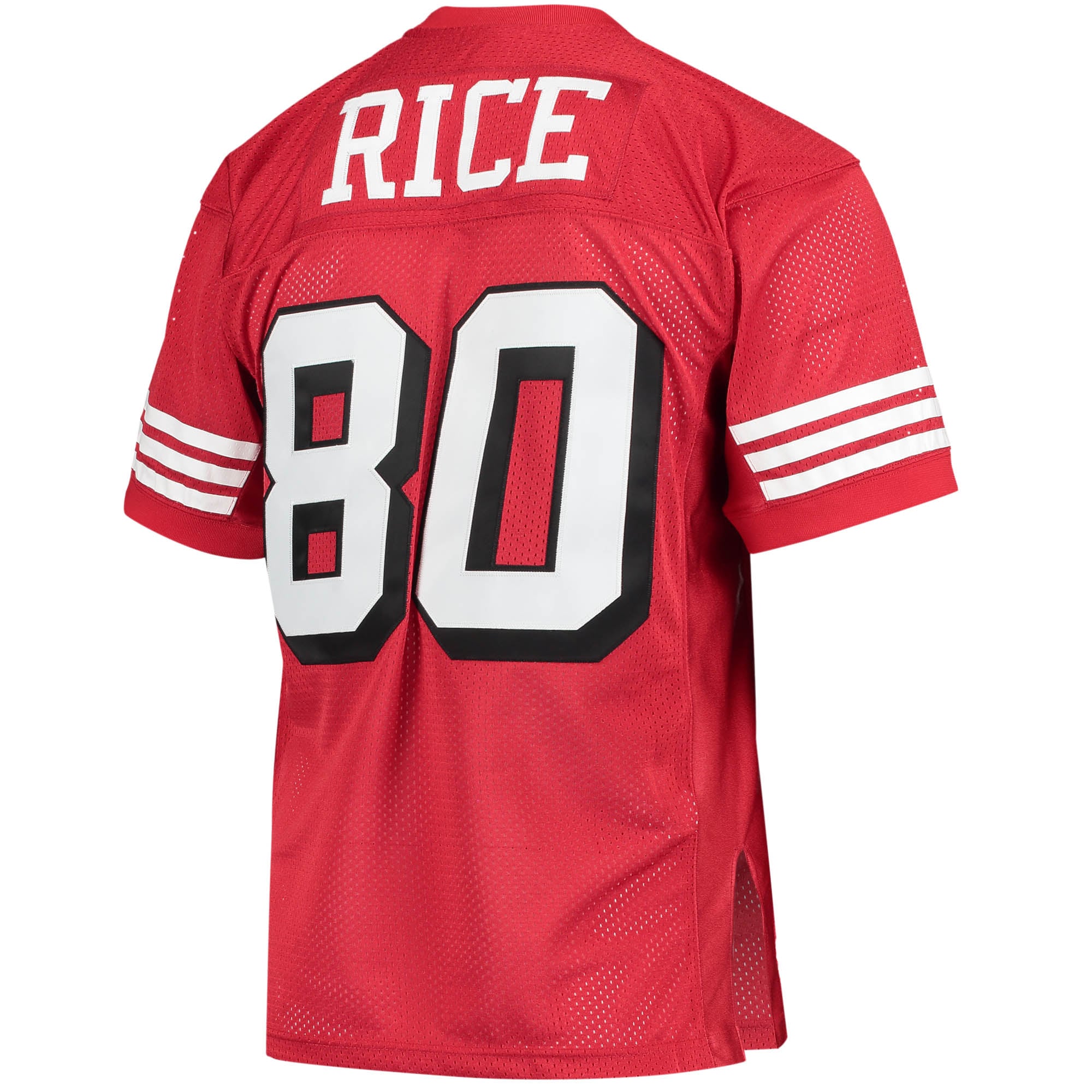 Jerry Rice Mitchell San Francisco 49ers Player Jersey Scarlet NFL Football Fan Wear Jerry Rice Mitchell