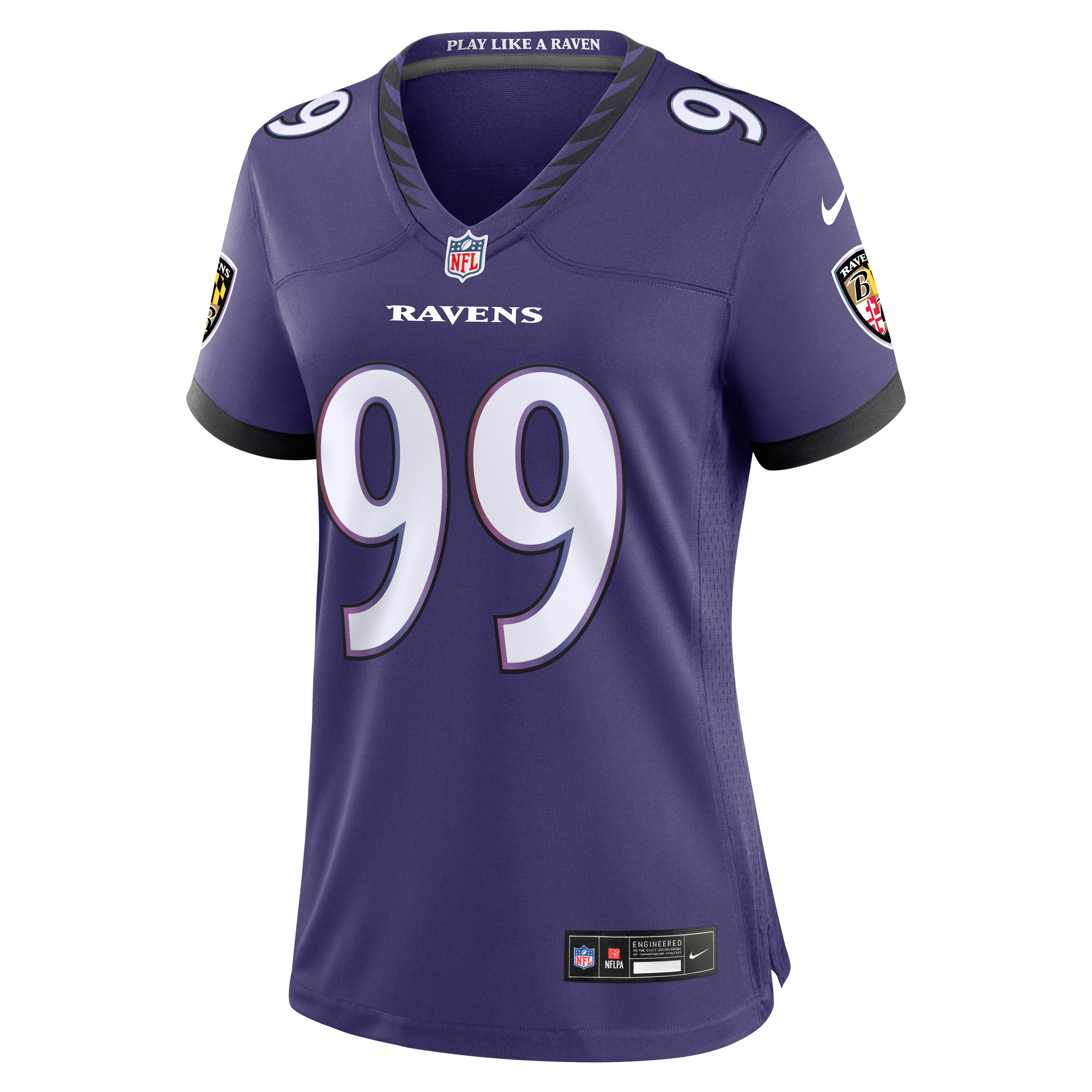 Rayshaun Benny Baltimore Ravens Game Jersey Purple NFL Football Fan Wear Rayshaun Benny