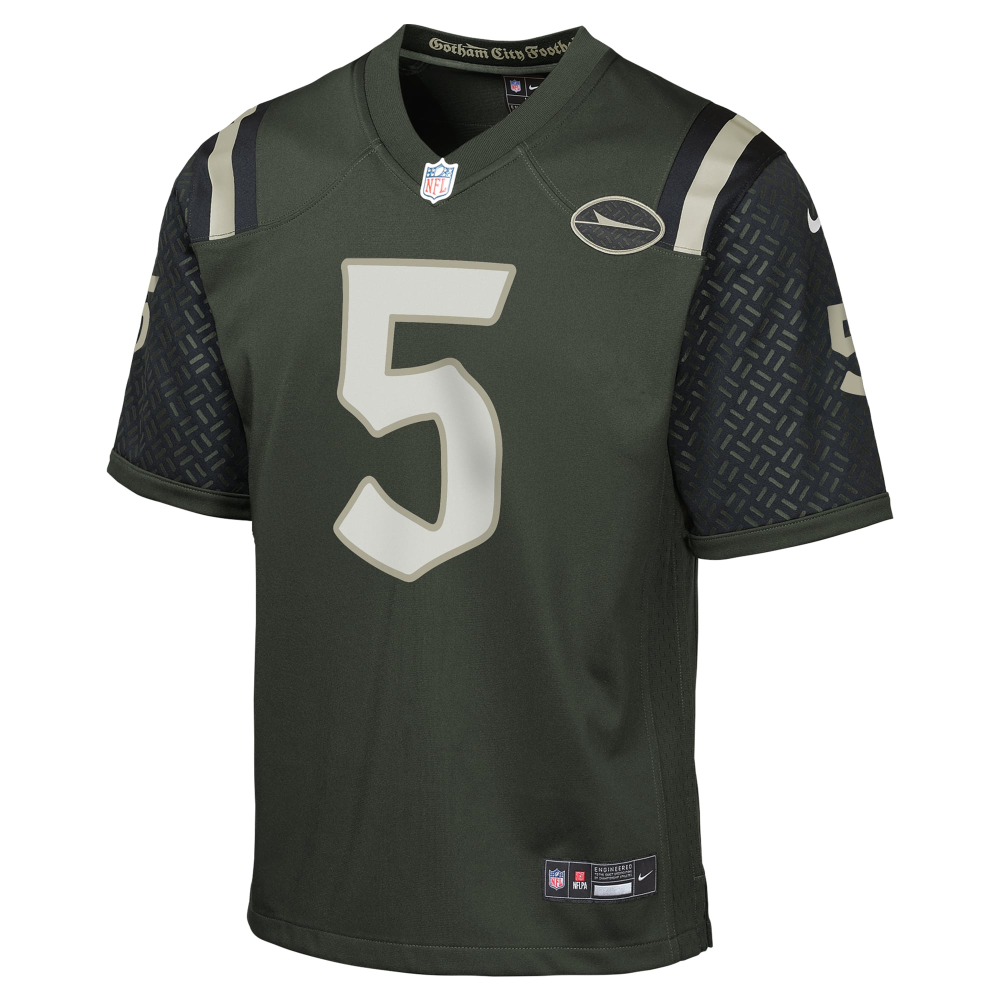 Garrett Wilson New York Jets Game Jersey Green NFL Football Fan Wear