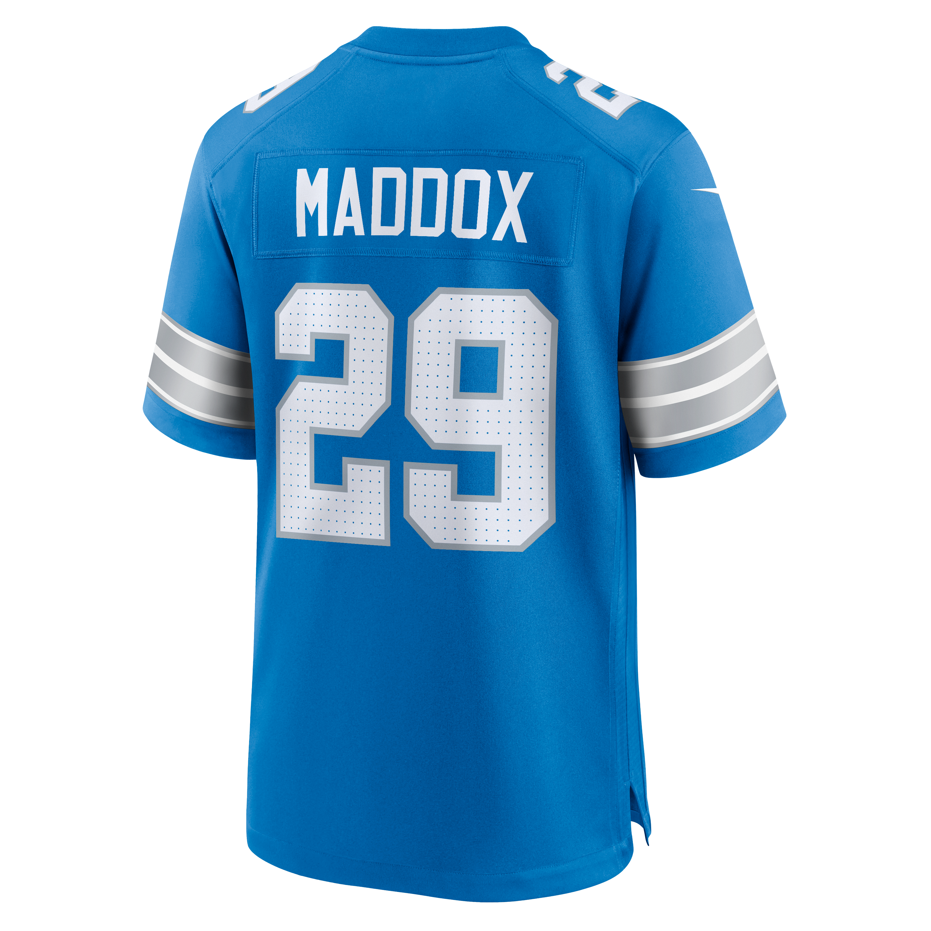 Avonte Maddox Detroit Lions Game Jersey Blue NFL Football Fan Wear Avonte Maddox