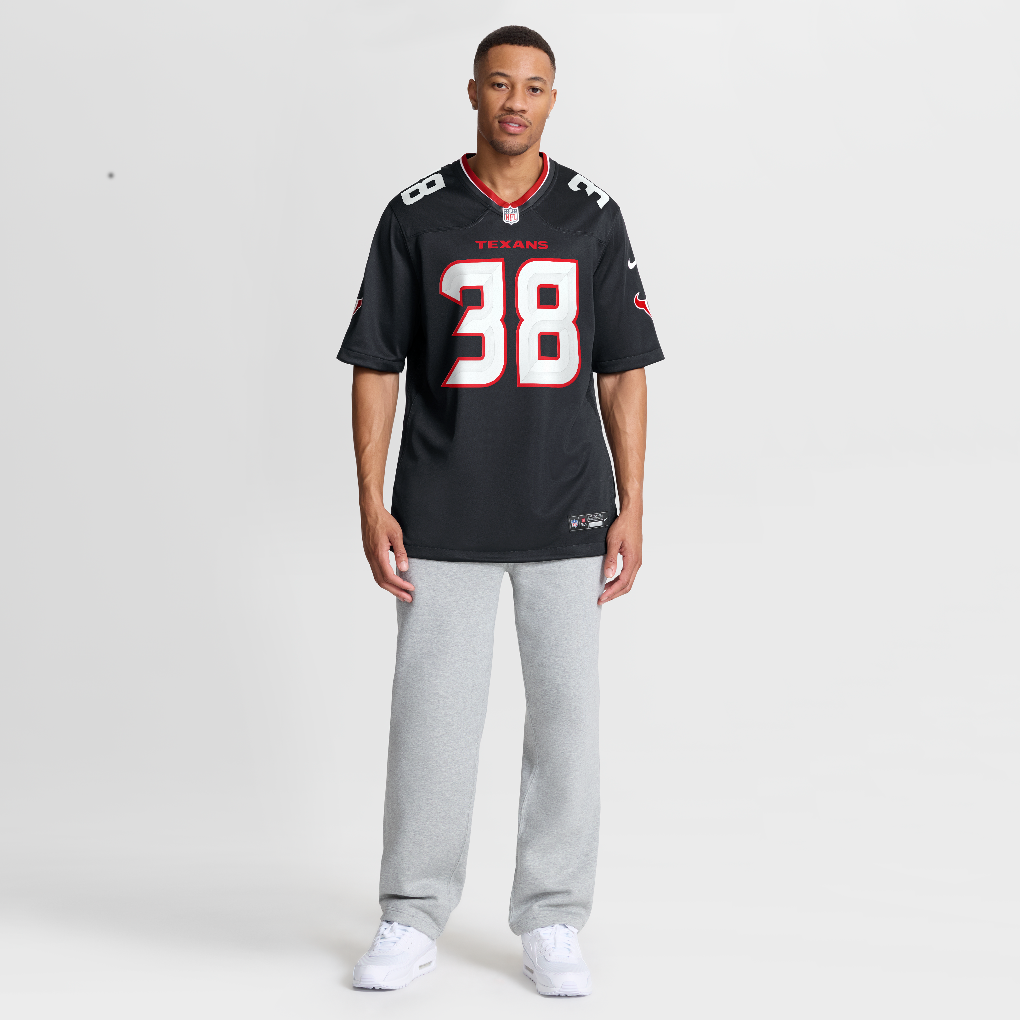 Kai Kroeger Houston Texans Game Jersey Navy NFL Football Fan Wear