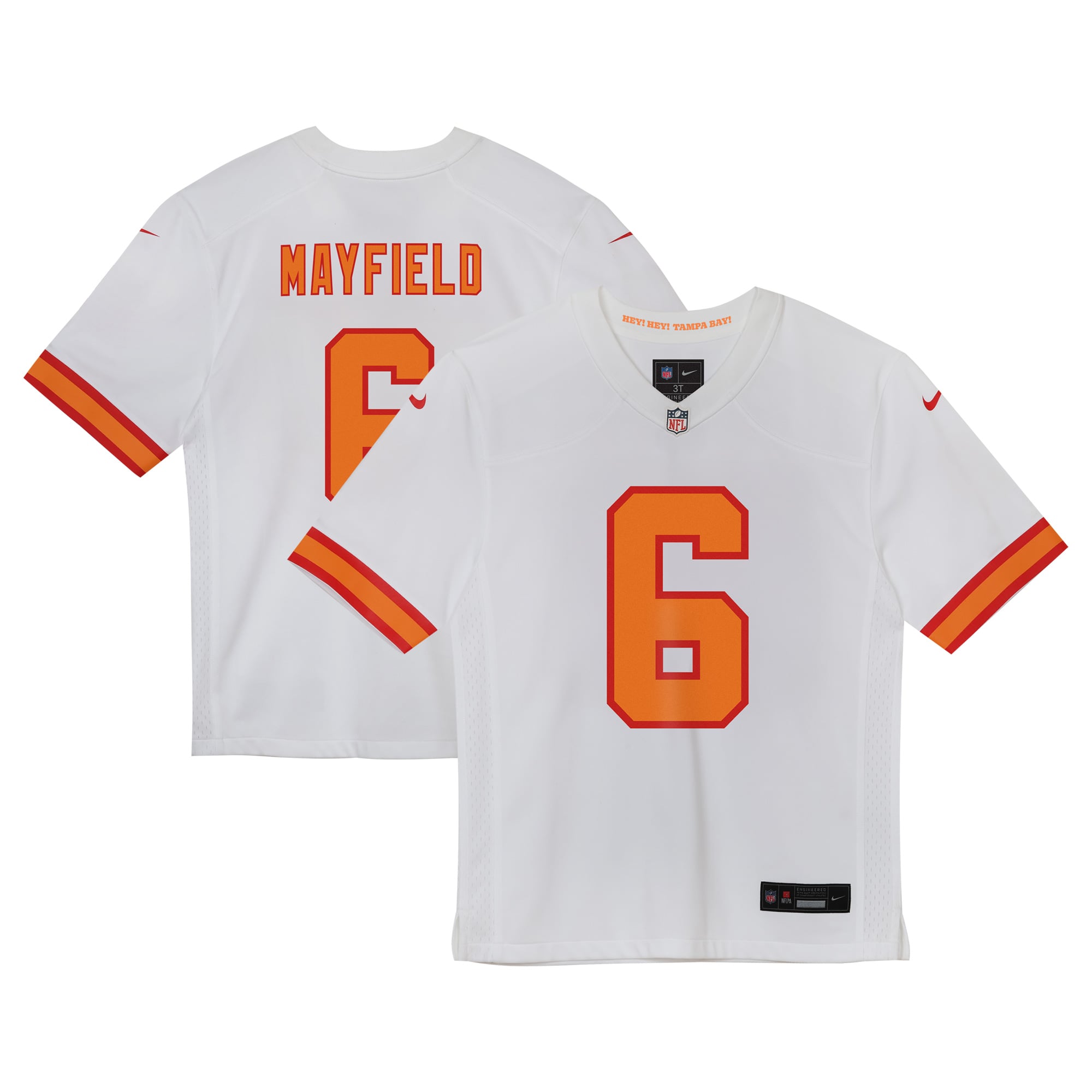 Baker Mayfield Tampa Bay Buccaneers Game Jersey White NFL Football Fan Wear