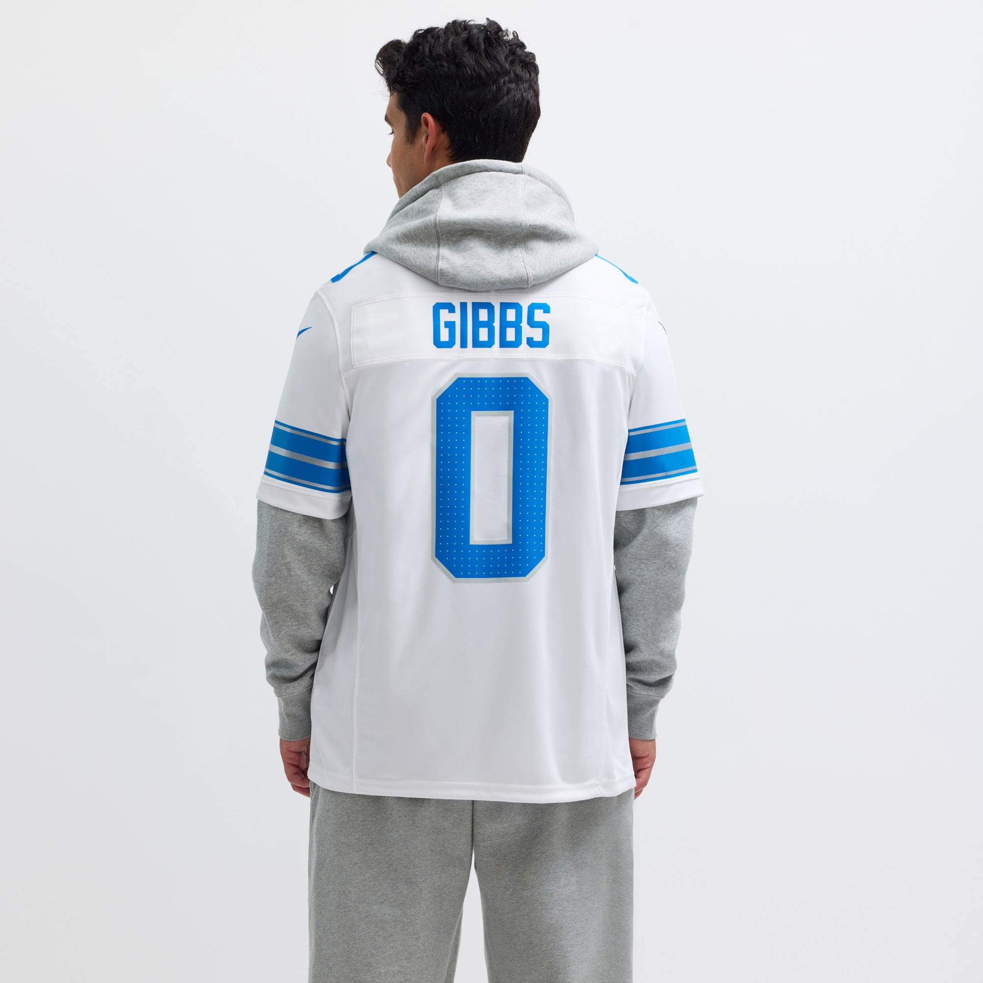 Jahmyr Gibbs Detroit Lions Limited Jersey White NFL Football Fan Wear Jahmyr Gibbs