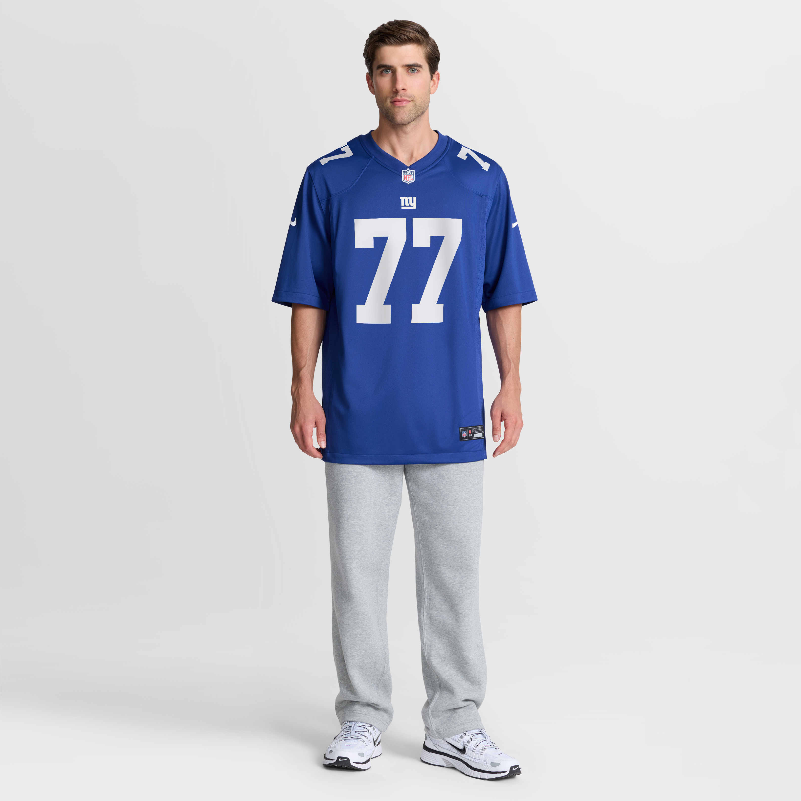 Daniel Faalele New York Giants Game Jersey Royal NFL Football Fan Wear Daniel Faalele
