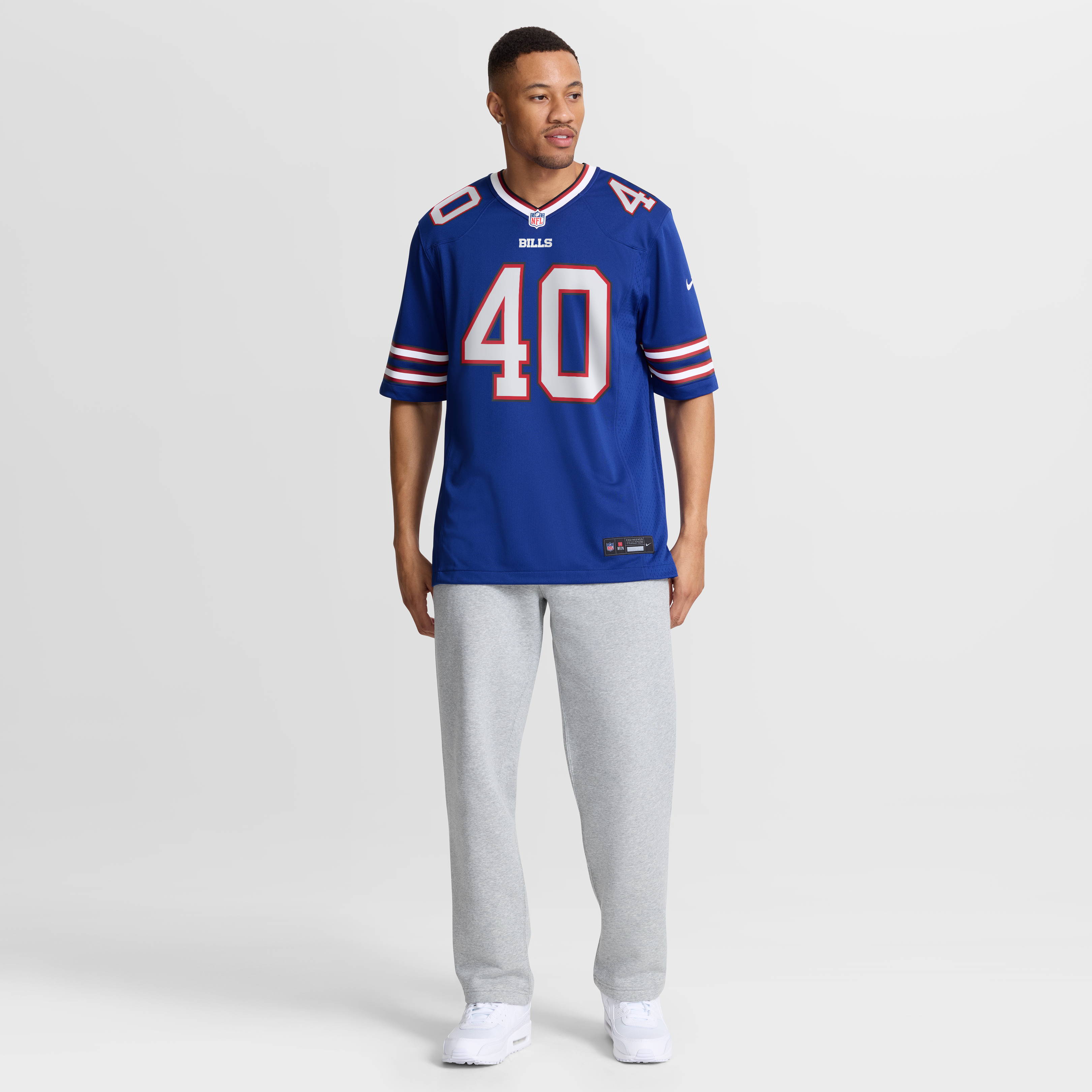 Matthew Wright Buffalo Bills Game Jersey Royal NFL Football Fan Wear Matthew Wright