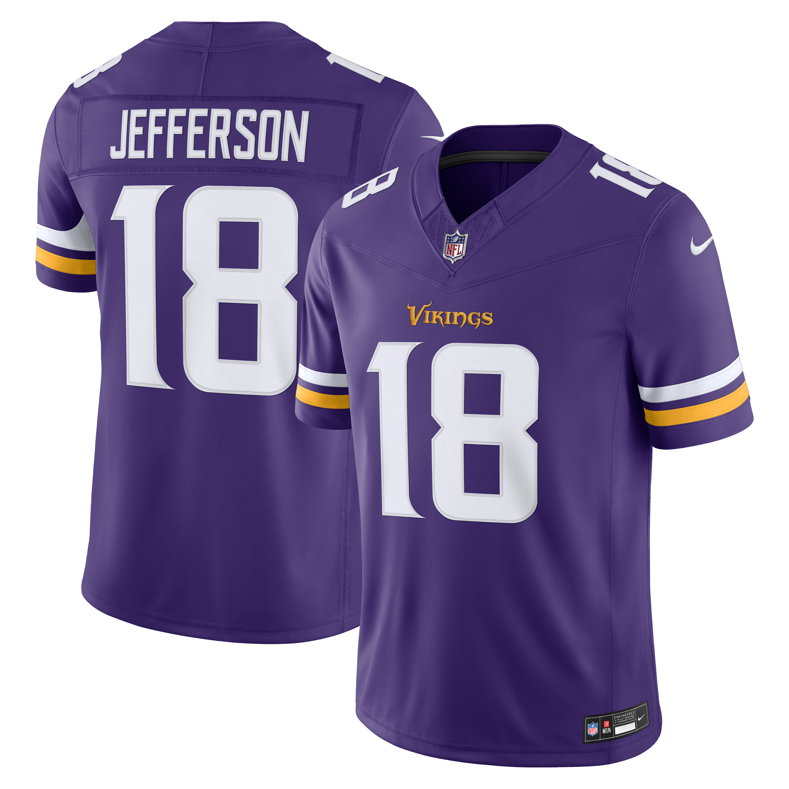 Justin Jefferson Minnesota Vikings Limited Jersey No.18 Purple NFL Football Fan Wear