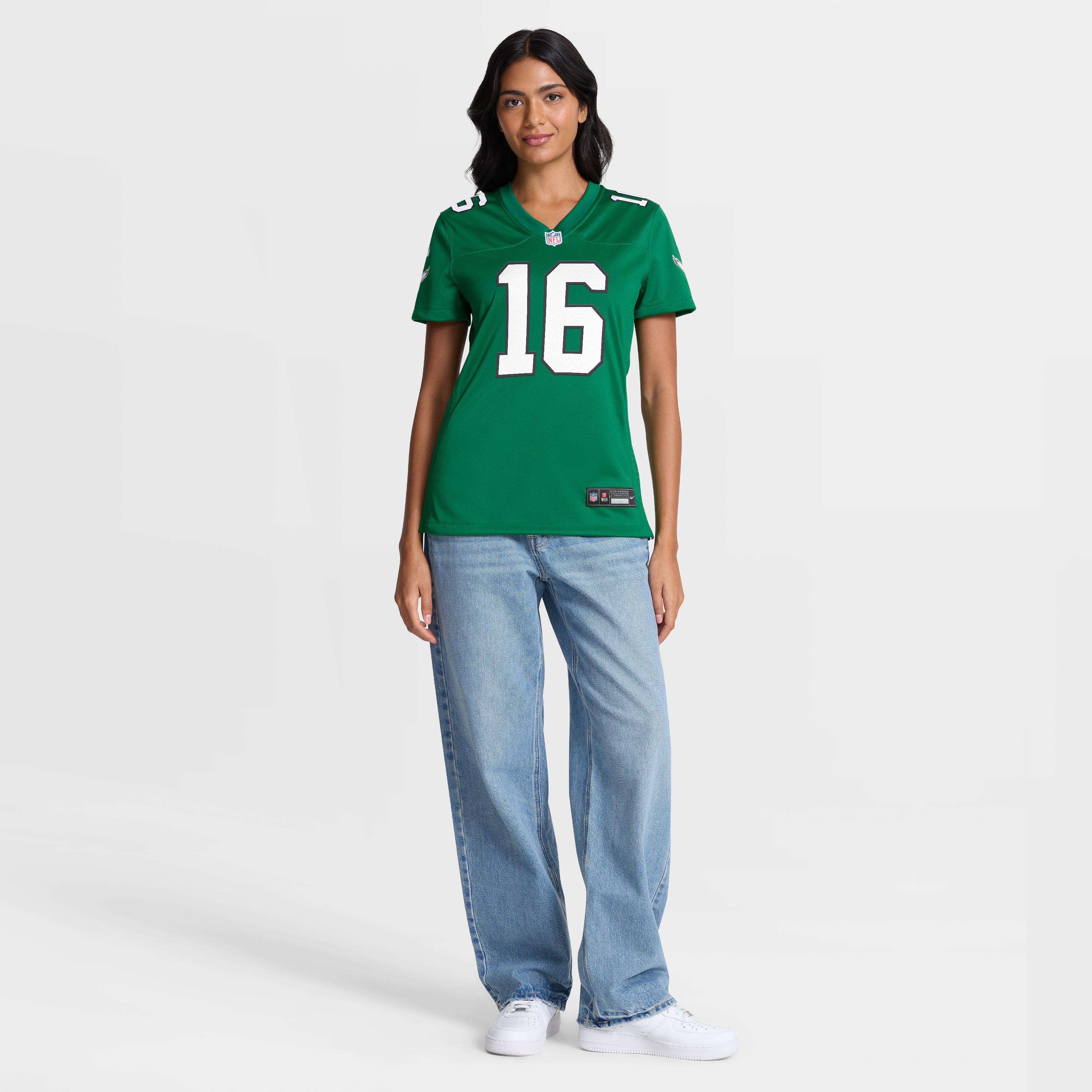 Tanner McKee Philadelphia Eagles Game Jersey Kelly Green NFL Football Fan Wear Tanner McKee