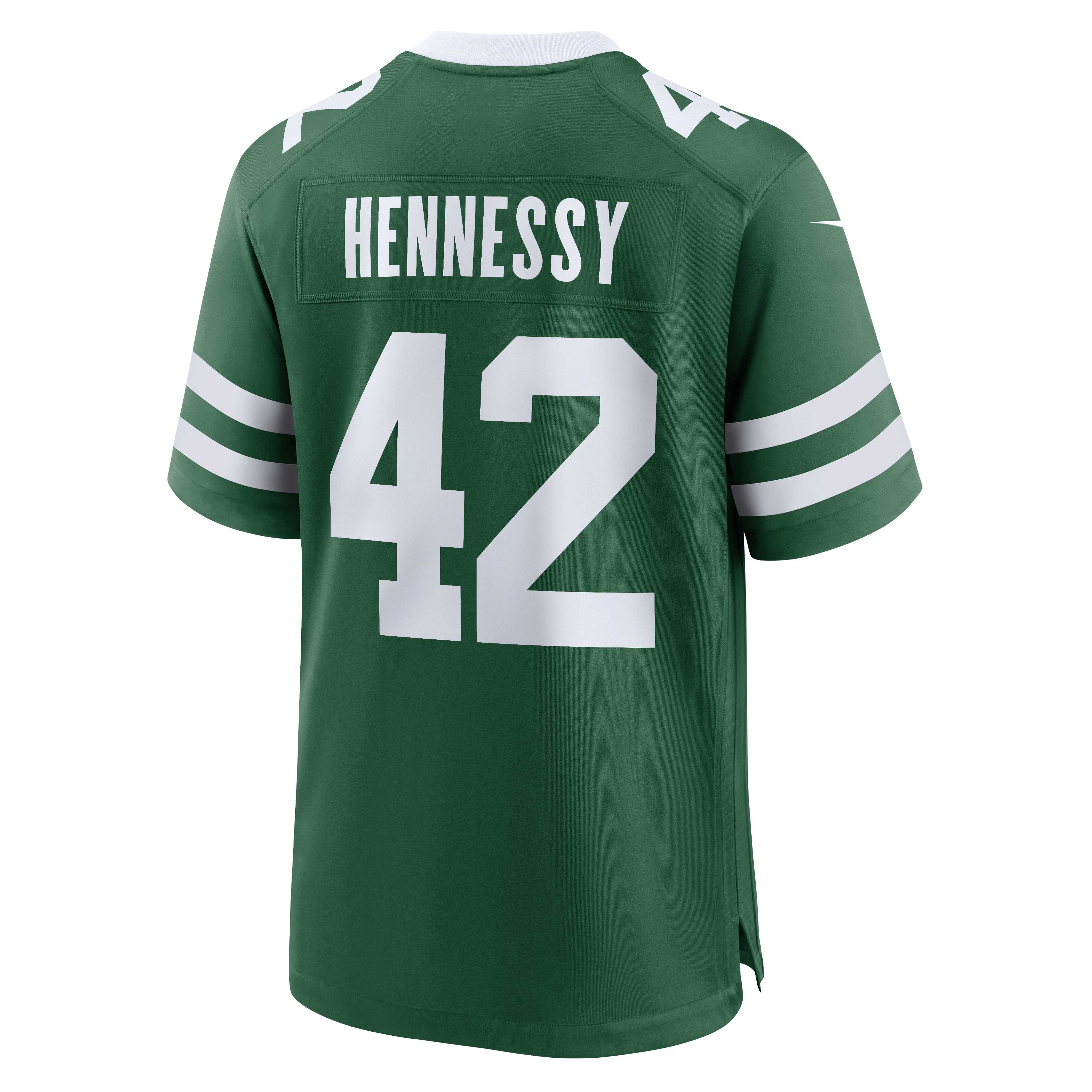 Thomas Hennessy New York Jets Game Jersey Green NFL Football Fan Wear Thomas Hennessy