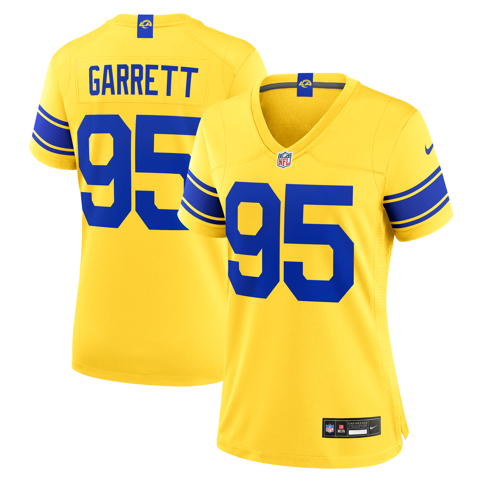 Myles Garrett Sol Los Angeles Rams Game Jersey NFL Football Fan Wear