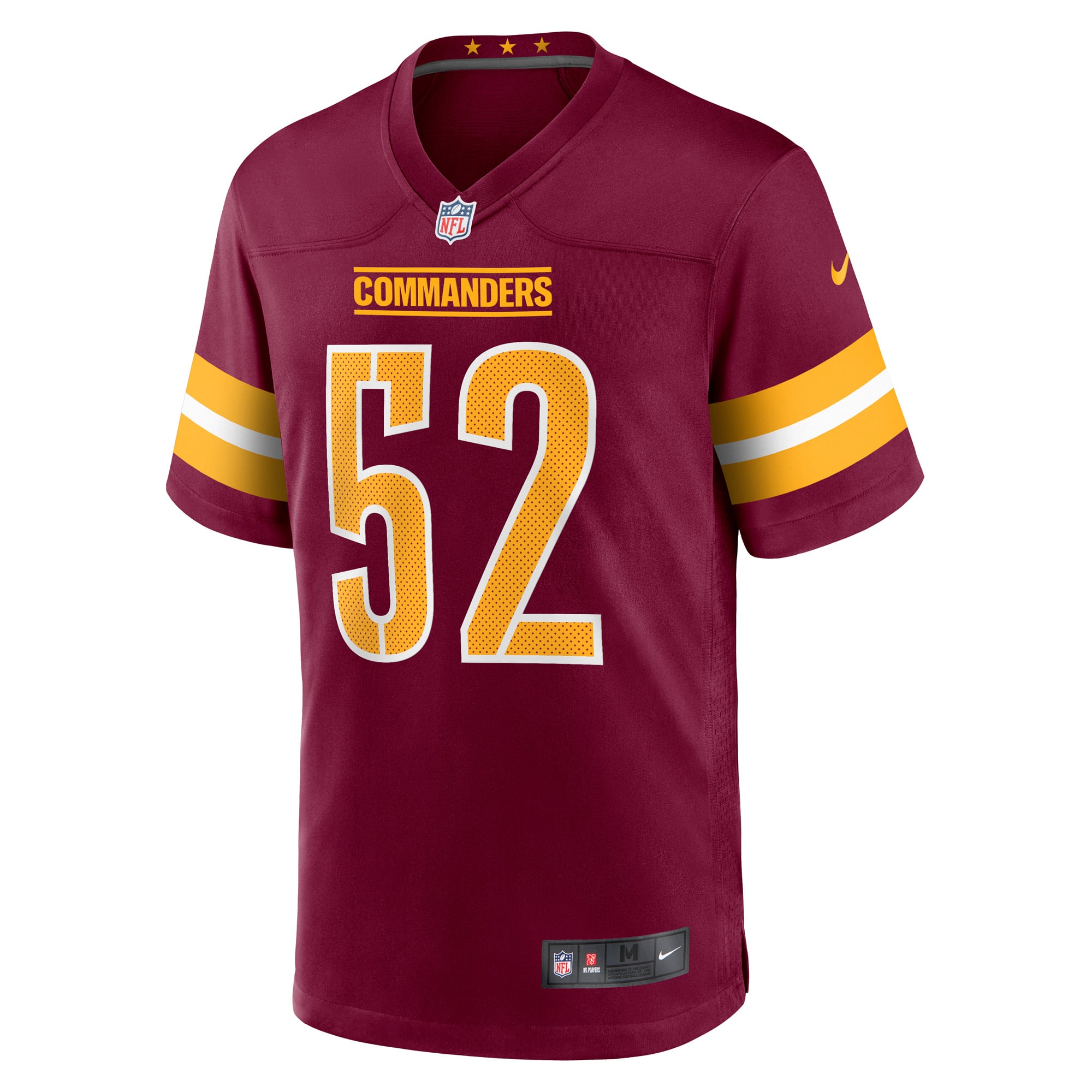 Jamin Davis Washington Commanders Game Jersey Burgundy NFL Football Fan Wear