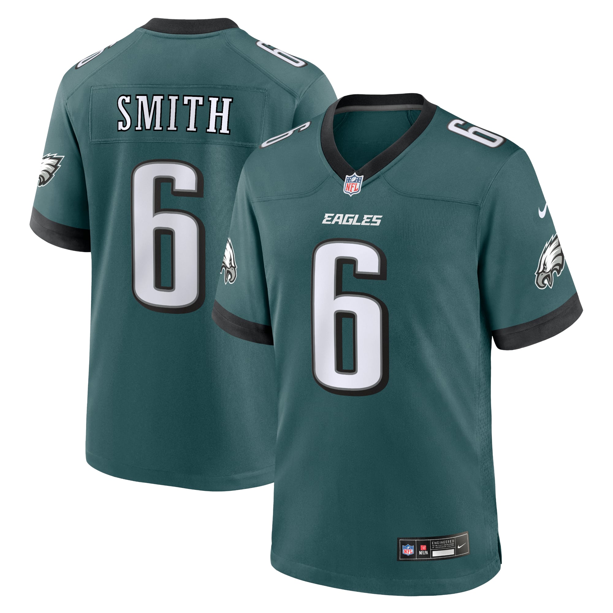 DeVonta Smith Philadelphia Eagles Game Jersey Midnight NFL Football Fan Wear