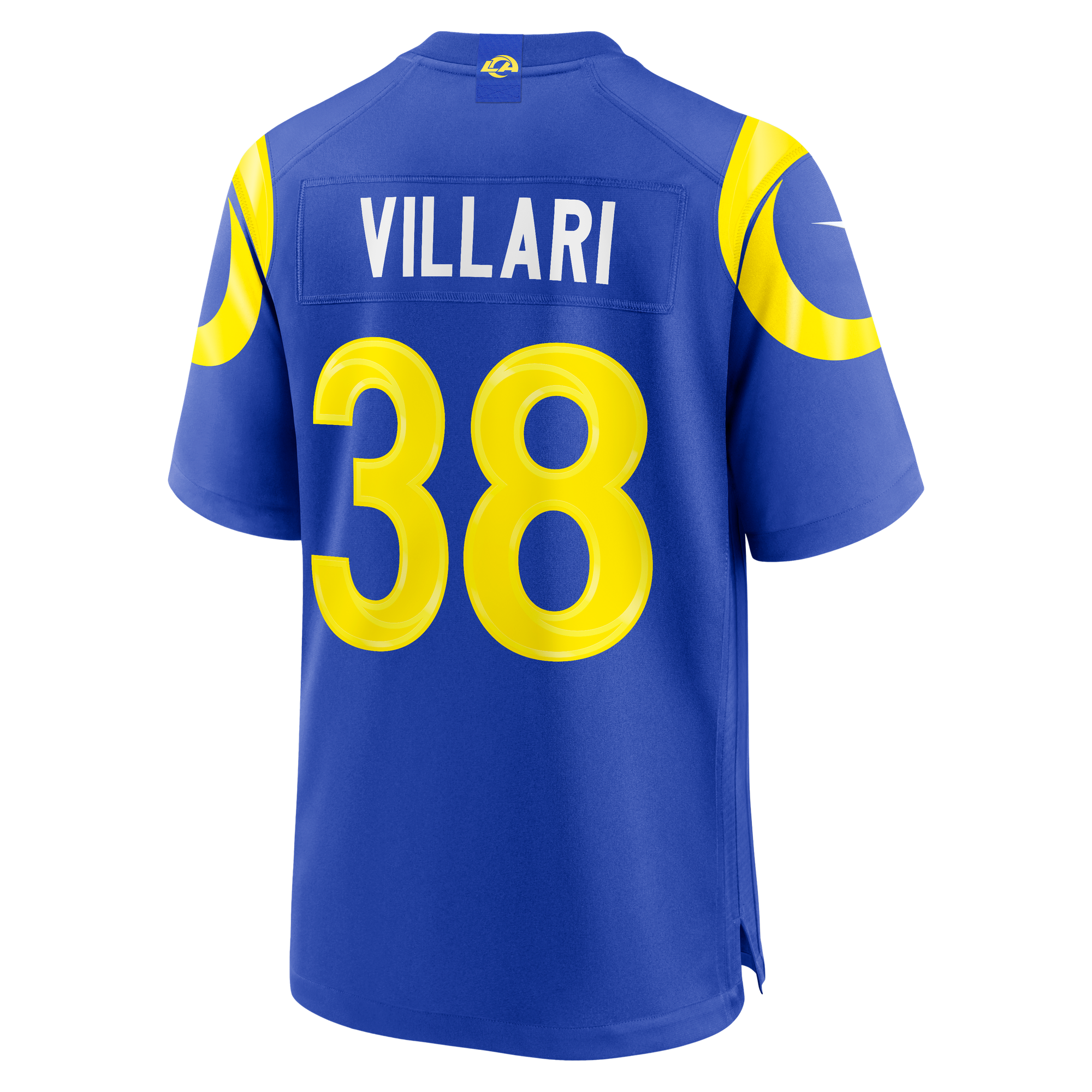 Dan Villari Los Angeles Rams Game Jersey Royal NFL Football Fan Wear