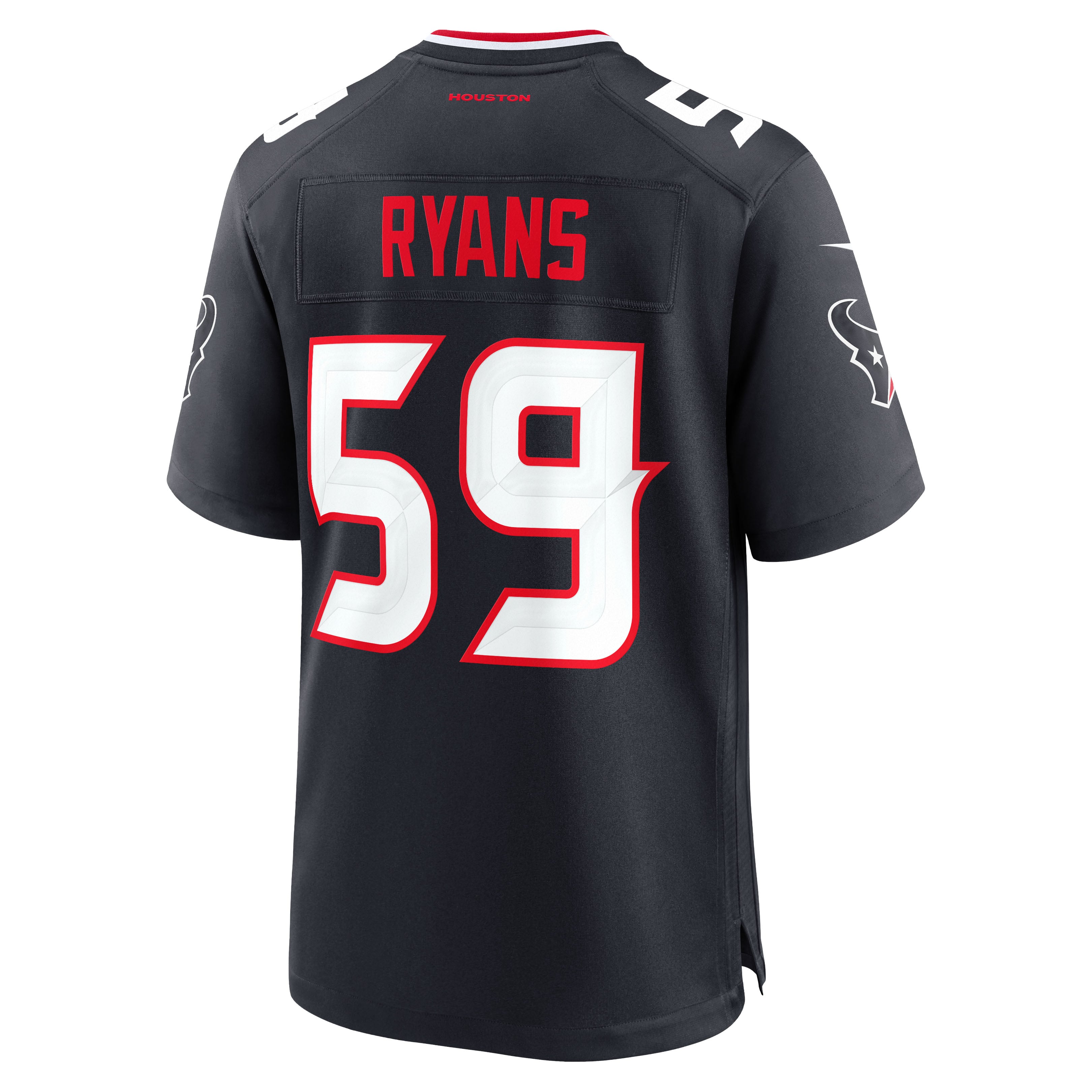 DeMeco Ryans Retired Houston Texans Game Jersey Navy NFL Football Fan Wear DeMeco Ryans Retired
