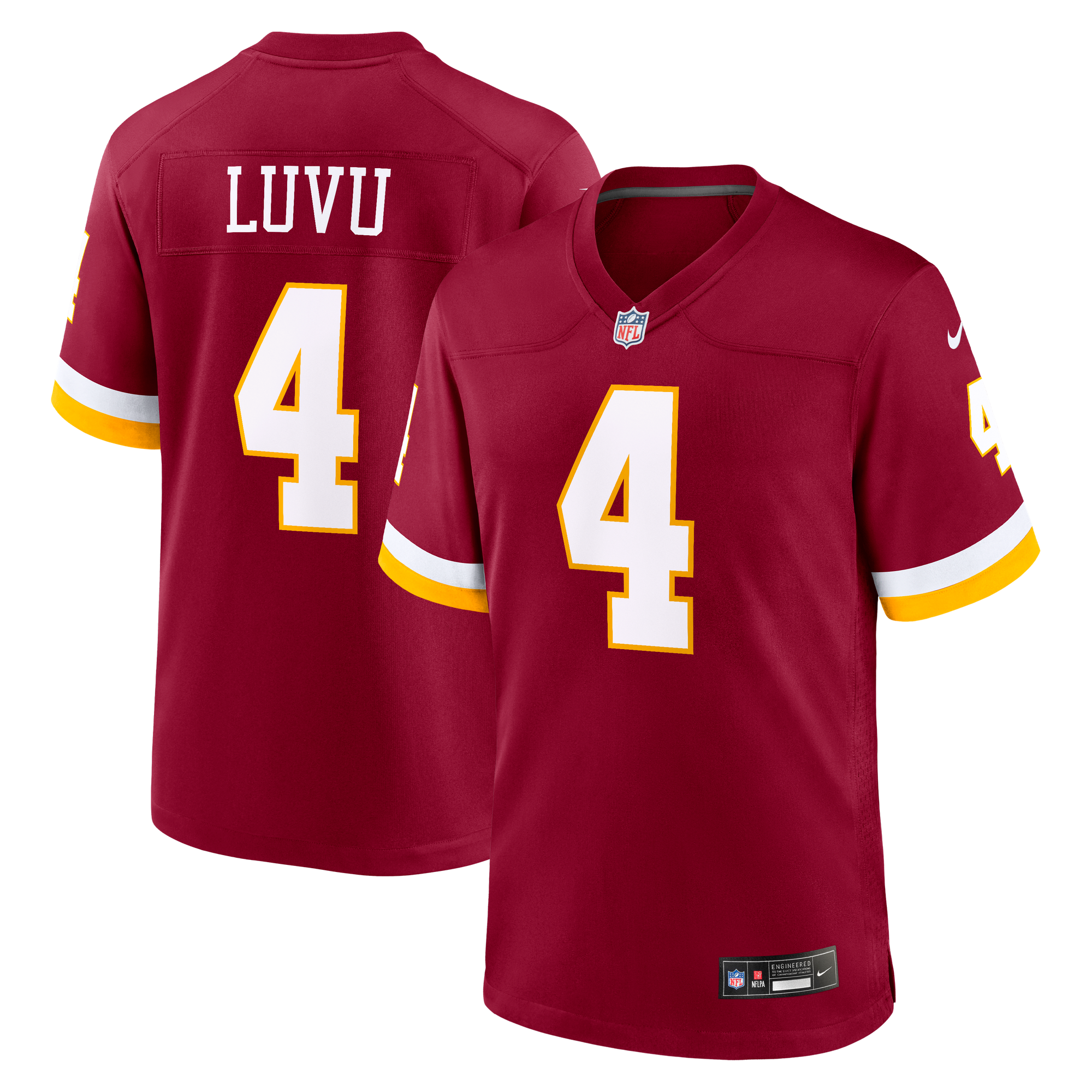 Frankie Luvu Washington Commanders Game Jersey Burgundy NFL Football Fan Wear